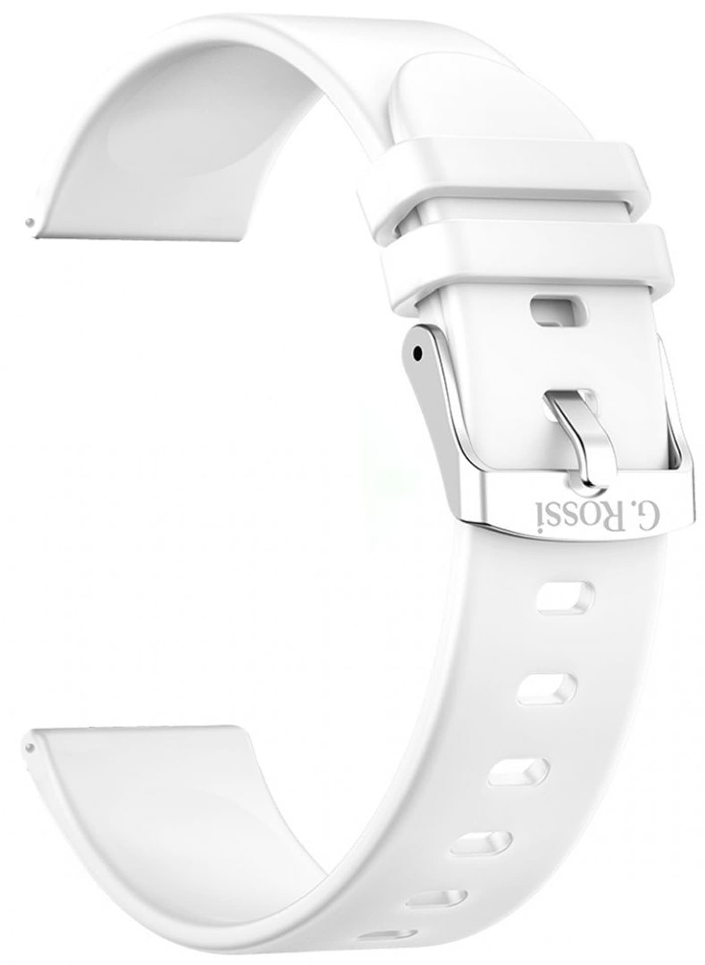 

Pasek silikonowy do Smartwatcha G.Rossi SW010 BIAŁY GR22-5