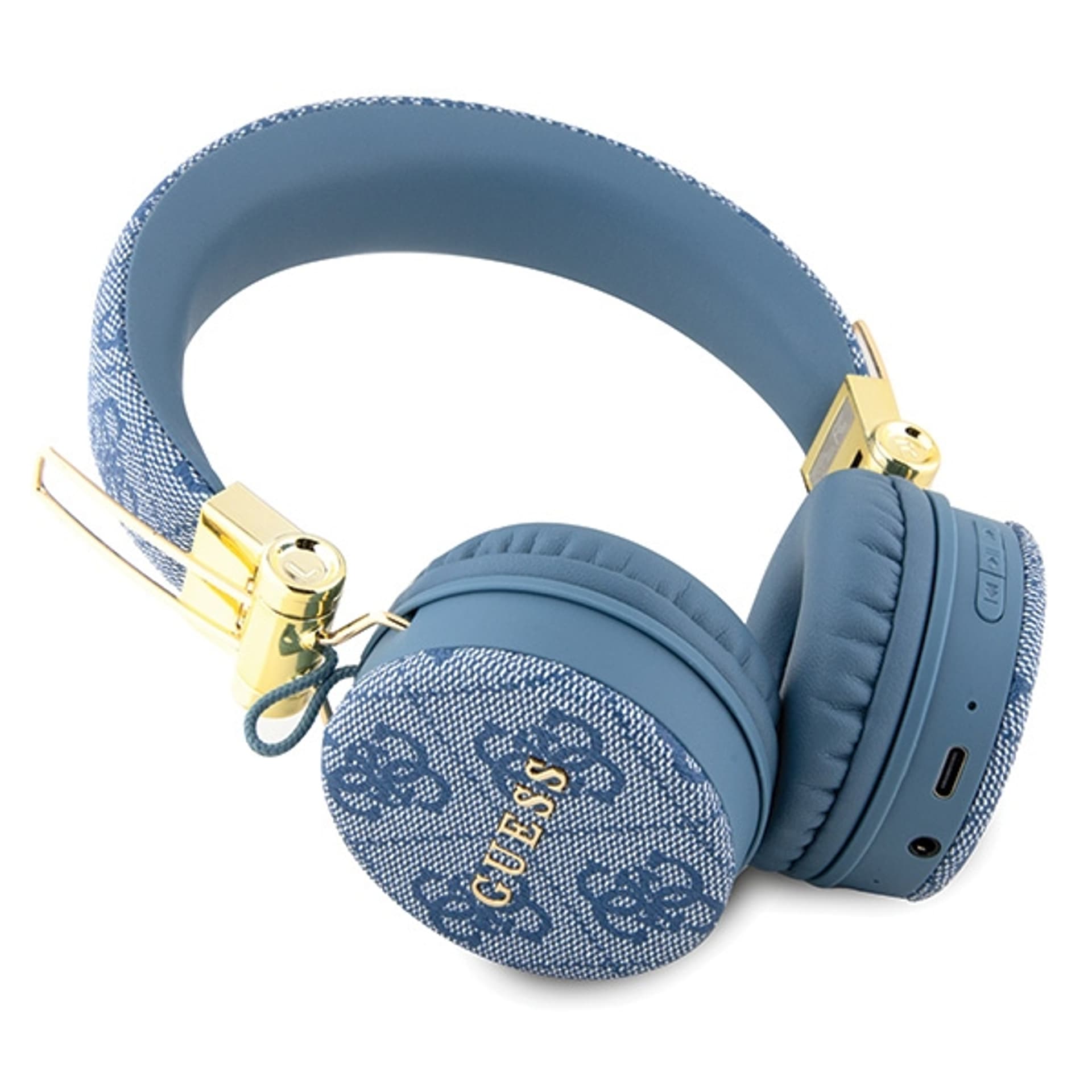 

Guess słuchawki nauszne Bluetooth GUBH704GEMB niebieski/blue 4G Metal Logo