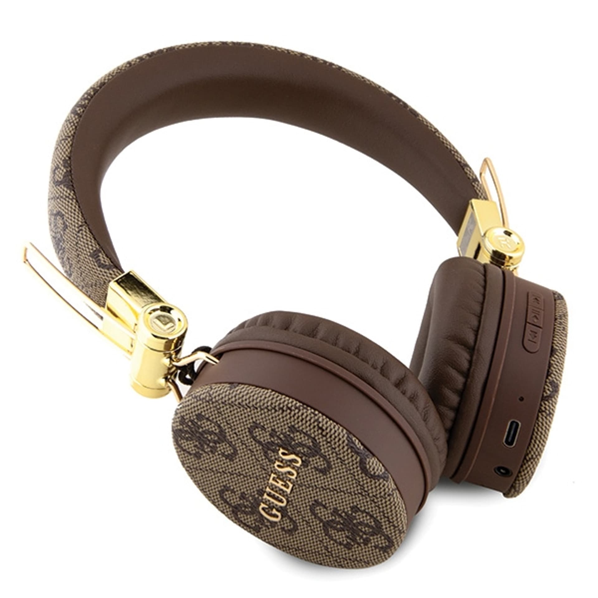 

Guess słuchawki nauszne Bluetooth GUBH704GEMW brązowy/brown 4G Metal Logo