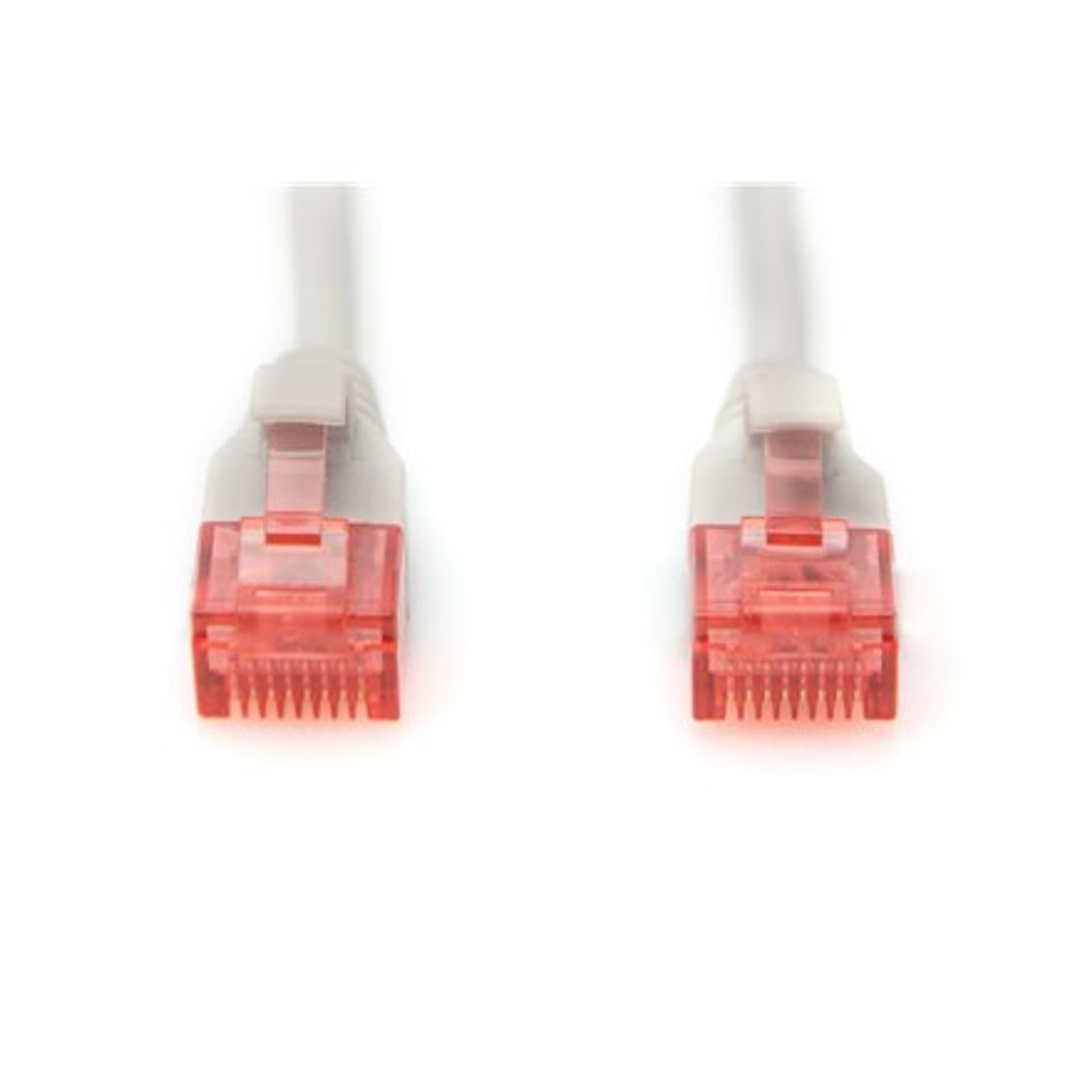 

Patchcord Digitus CAT 6 U-UTP Slim Patchcord, modułowa wtyczka RJ45 (8/8), , szary, 8/8)/szar