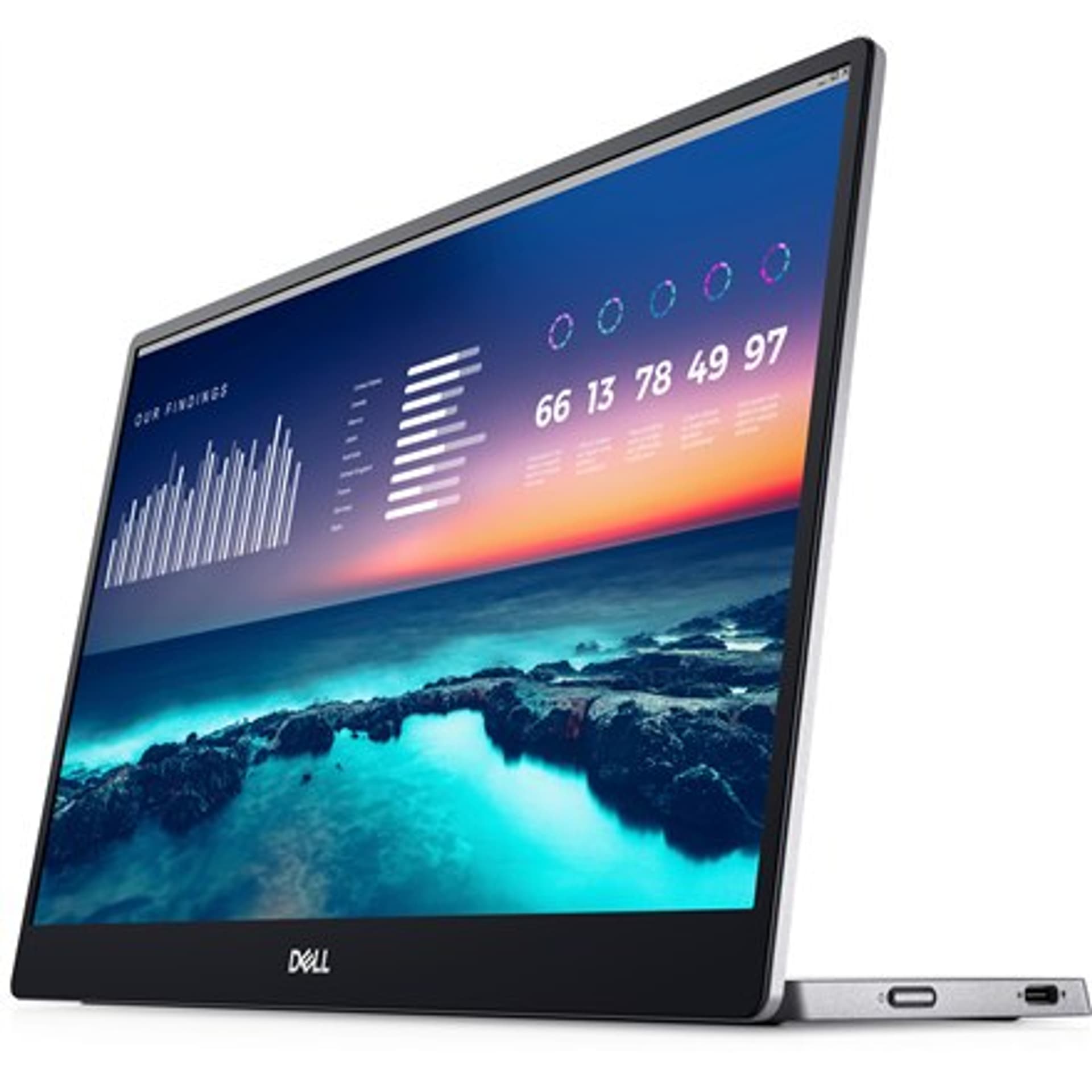 

Przenośny monitor Dell P1424H 14", LCD, FHD, 1920 x 1080, 16:9, 6 ms, 300 cd/m², srebrny