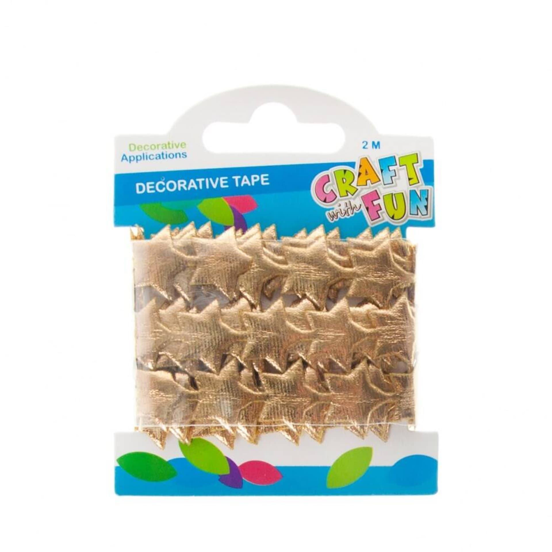 

Taśma dekoracyjna Gwiazda 2 m złota CRAFT WITH FUN 463485