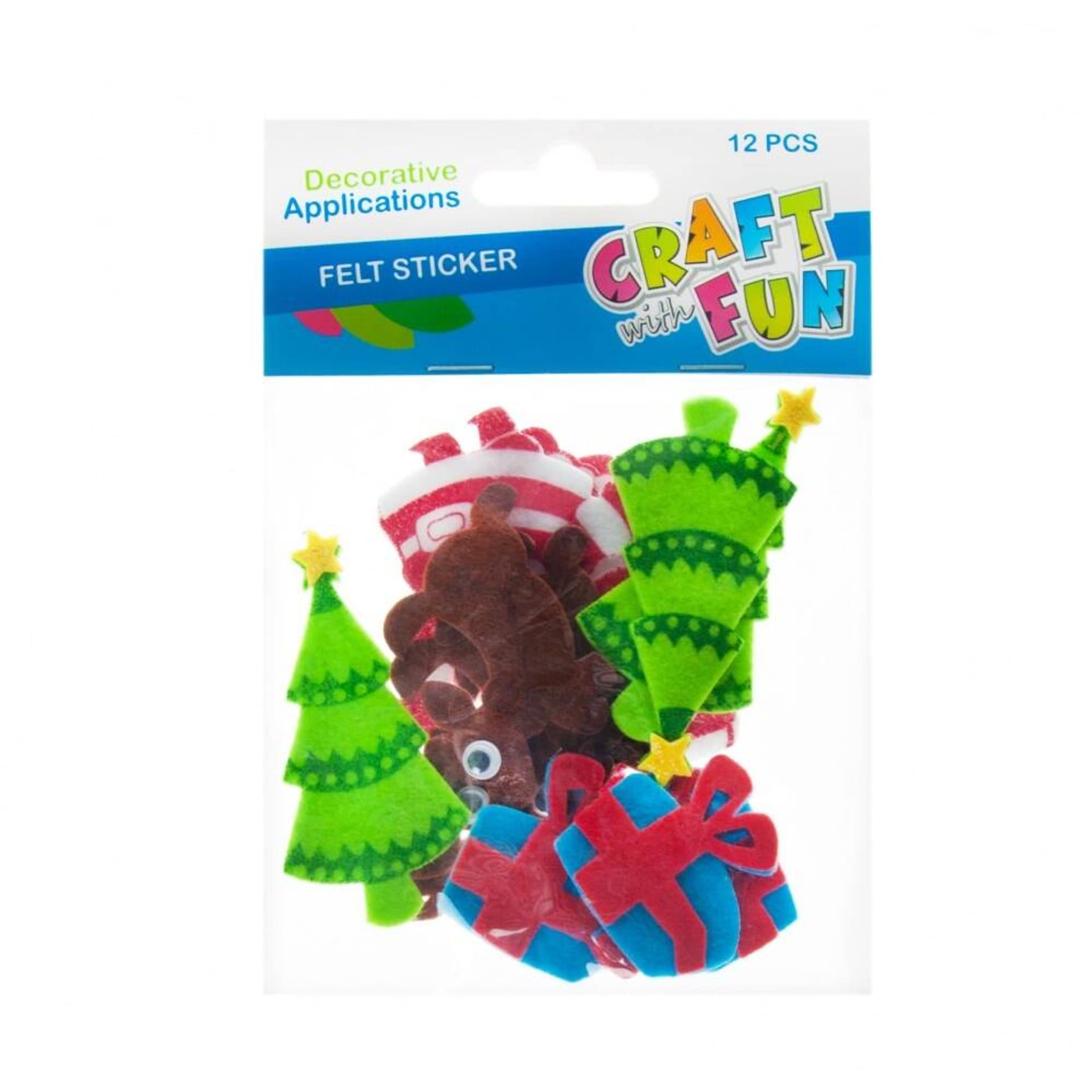 

Ozdoba dekoracyjna filcowa samoprzylepna Boże Narodzenie Renifer CRAFT WITH FUN 463691