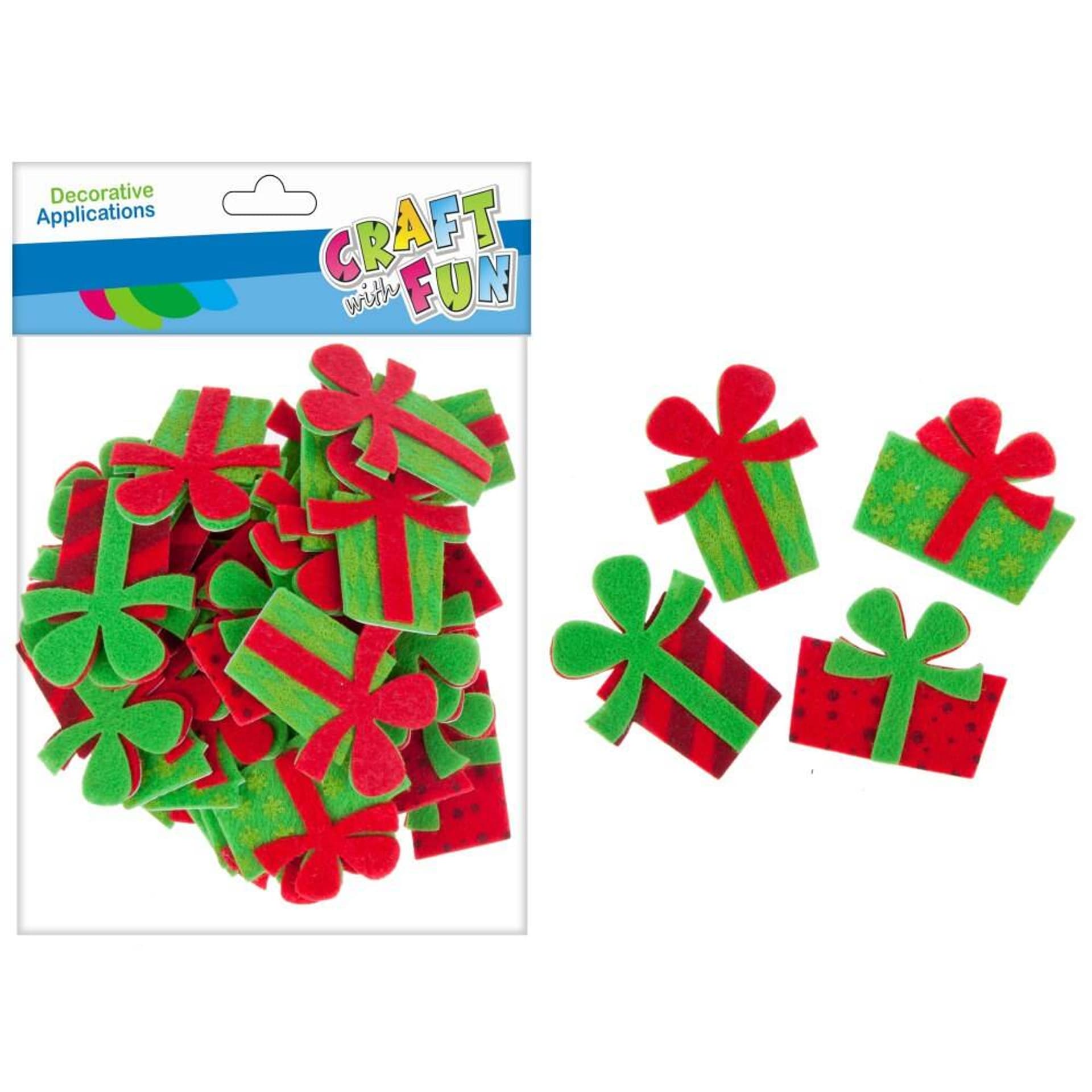 

Ozdoba dekoracyjna filcowa samoprzylepne Prezent CRAFT WITH FUN 463707