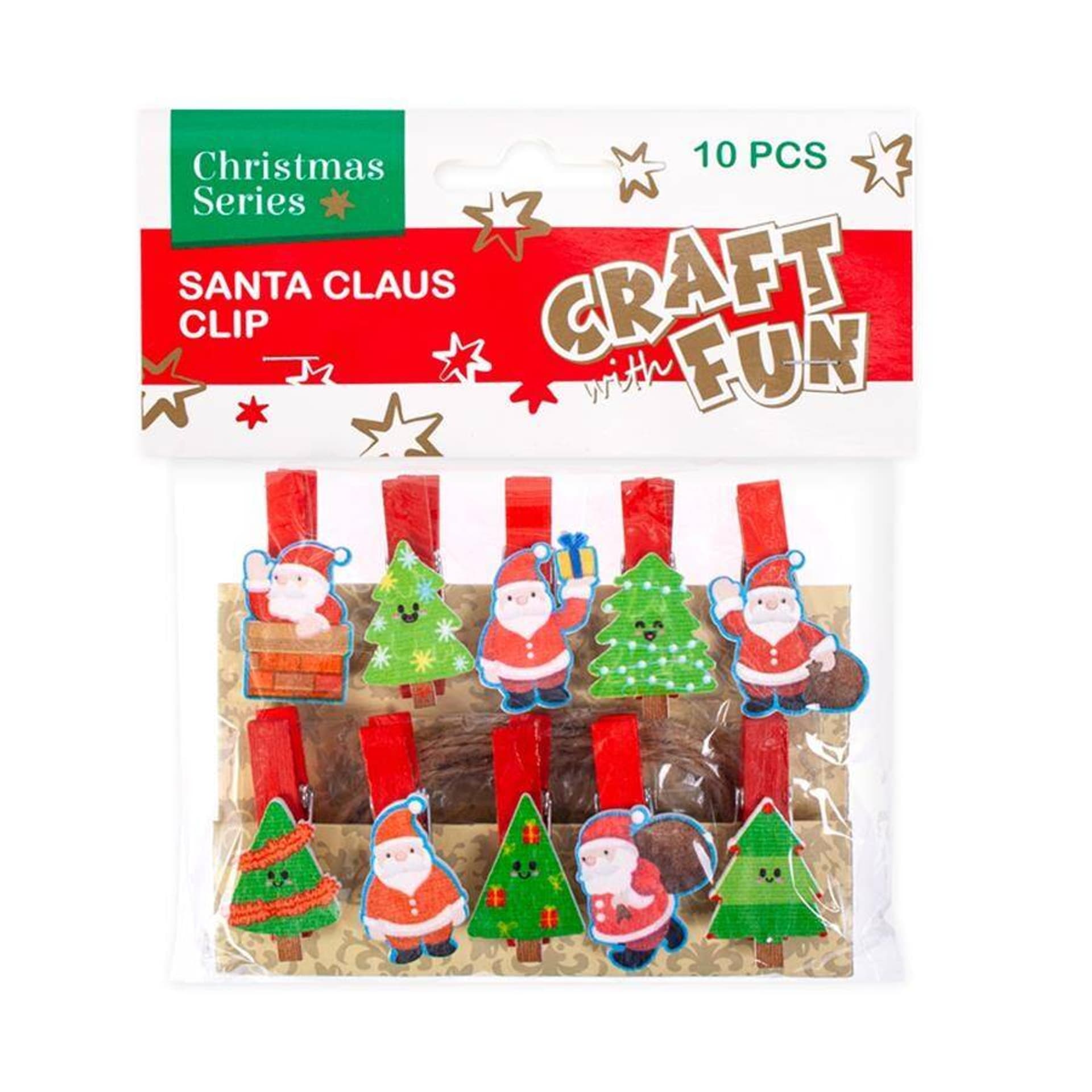 

Ozdoba dekoracyjna klamerki Mikołaj Boże Narodzenie CRAFT WITH FUN 384012