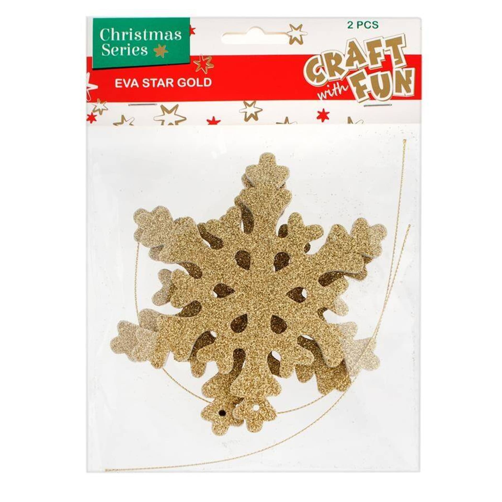 

Ozdoby dekoracyjne piankowe BN EVA Płatek Śniegu złoty zawieszka CRAFT WITH FUN 438594
