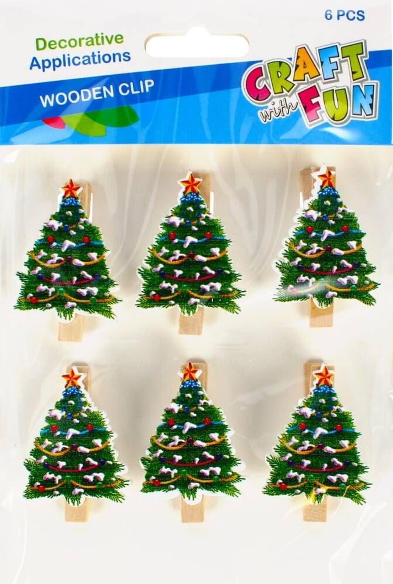 

Drewniane spinacze Boże Narodzenie Choinka CRAFT WITH FUN 480394