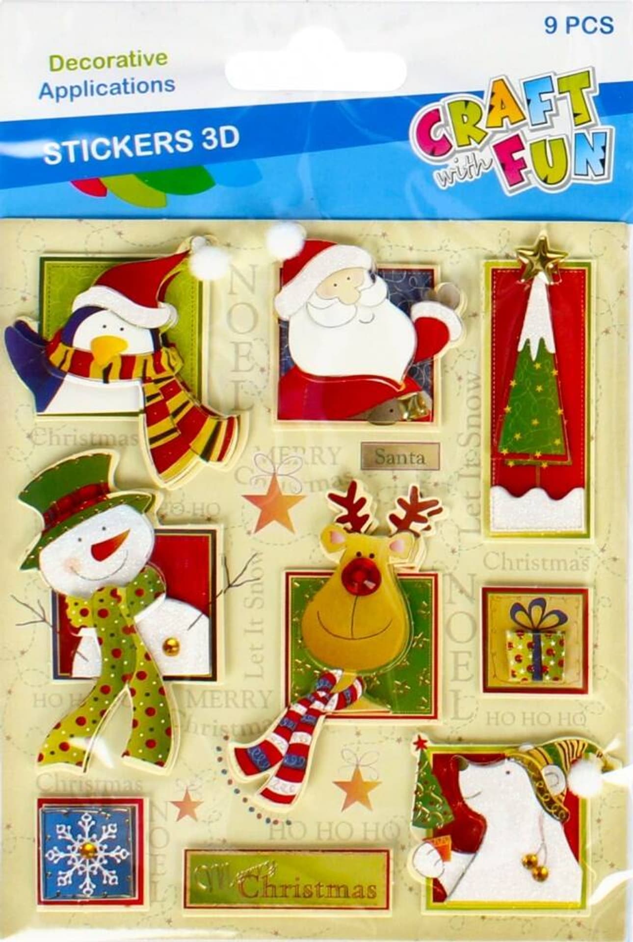 

Naklejki 3D Boże Narodzenie CRAFT WITH FUN 480410