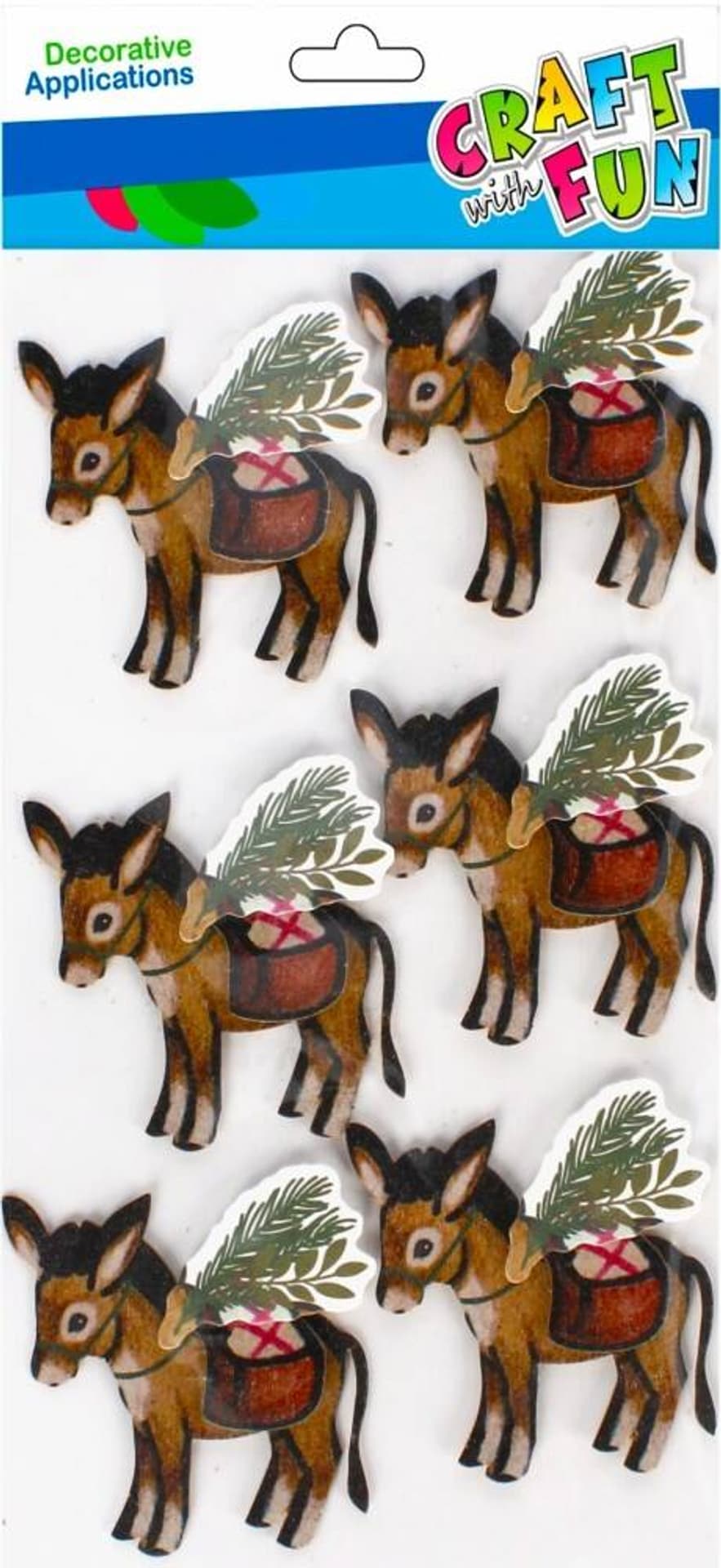 

Naklejki Boże Narodzenie 3D Osiołek CRAFT WITH FUN 501770
