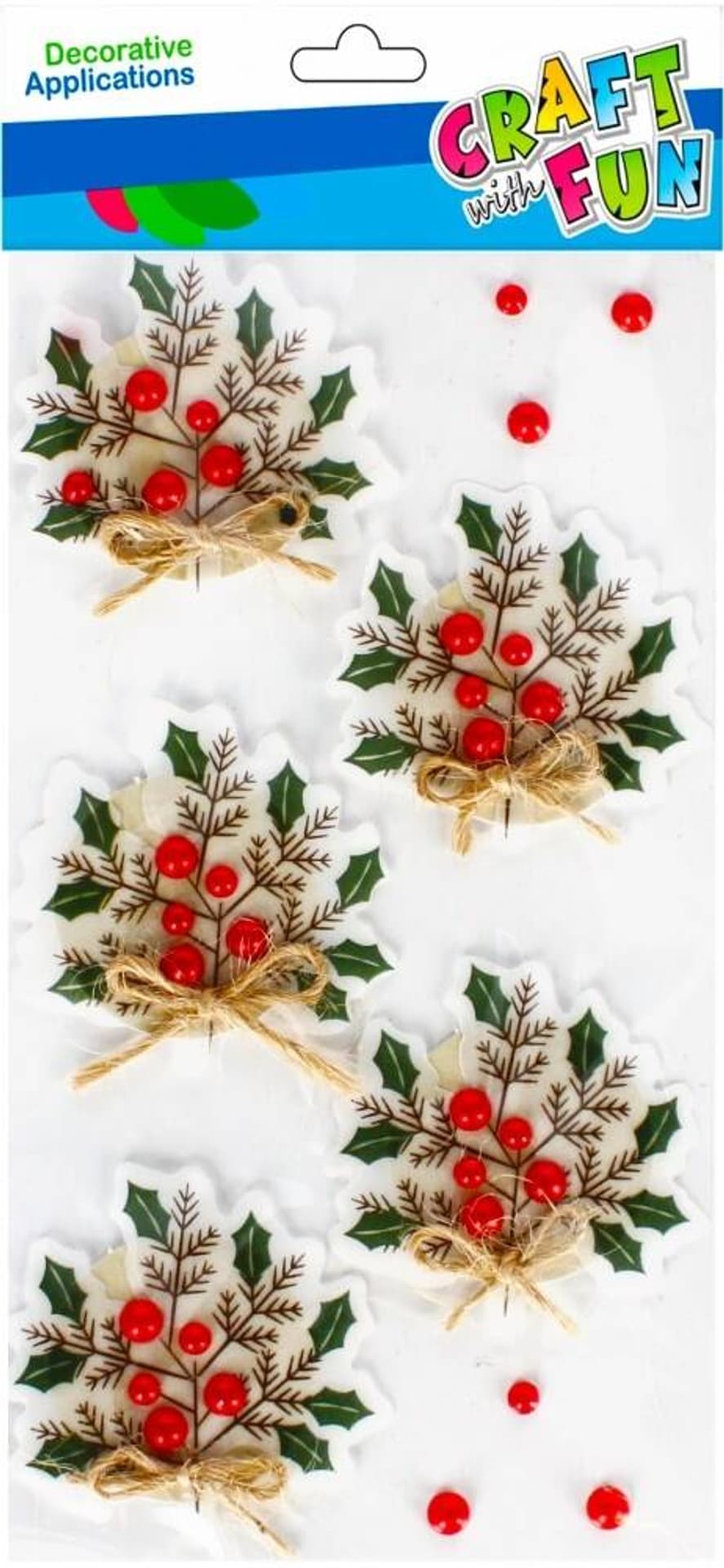 

Naklejki Boże Narodzenie 3D Gałązki CRAFT WITH FUN 501771