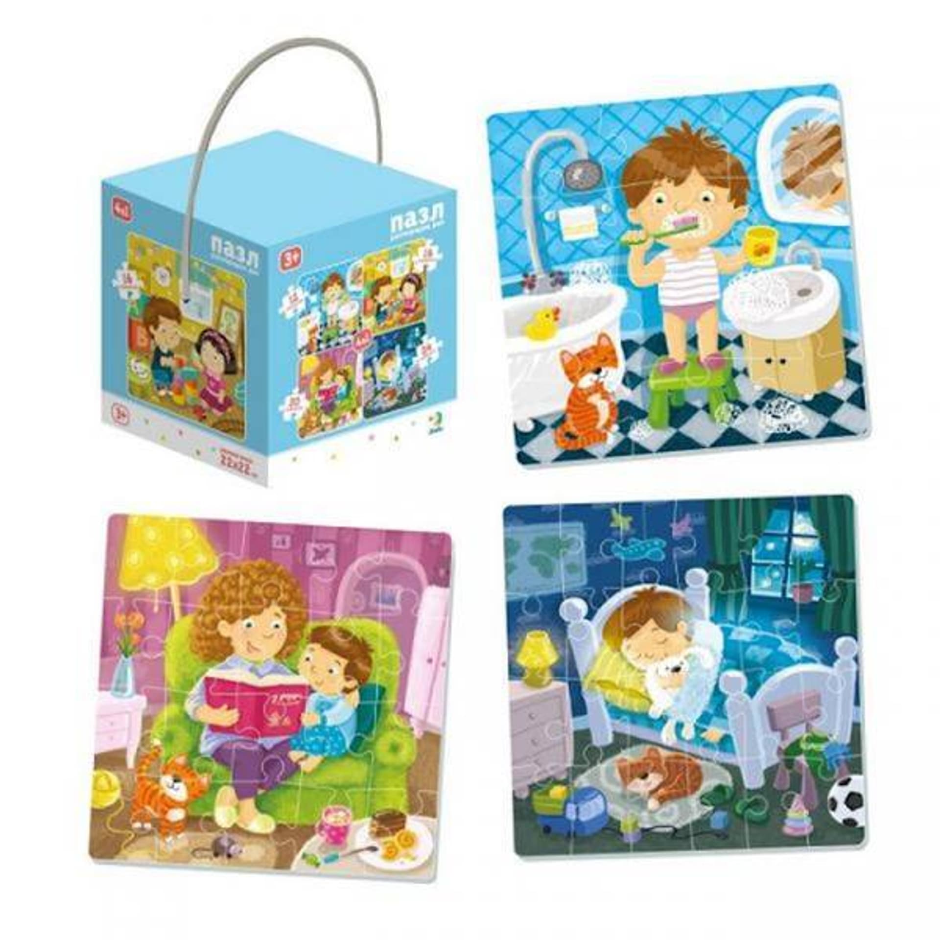 

Puzzle 4 w 1 Mój Dzien 300130