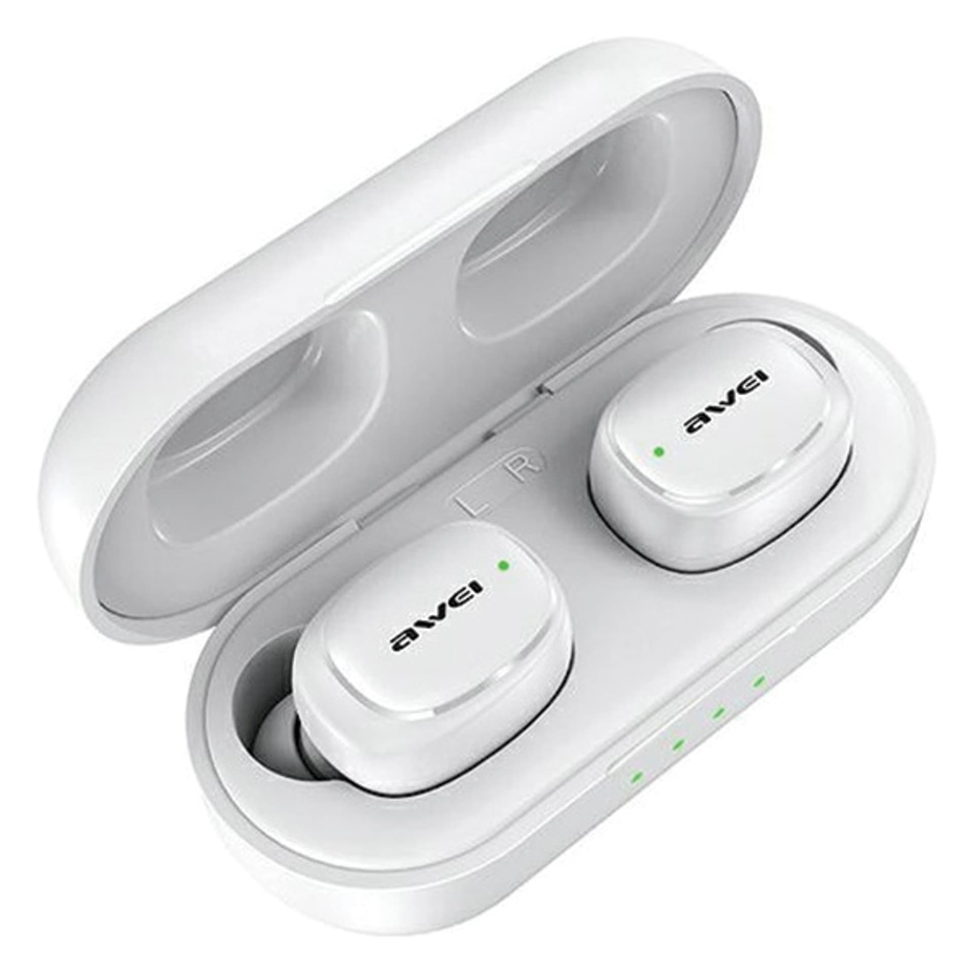 

AWEI słuchawki Bluetooth 5.1 T13 Pro TWS + stacja dokująca biały/white