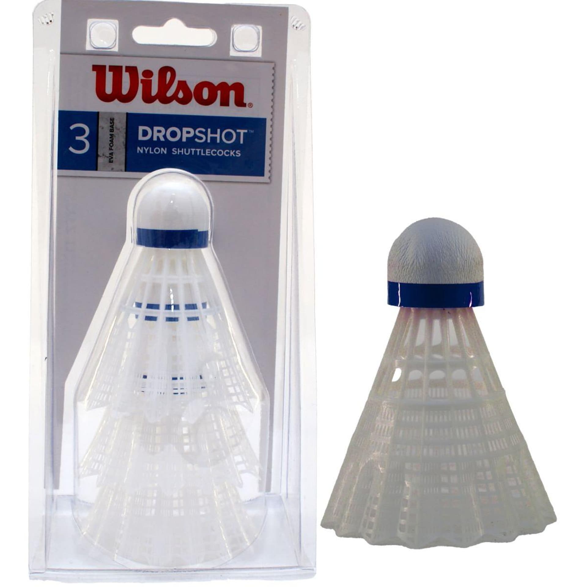 

LOTKA BADMINTON NYLON 3SZT WILSON DROPSHOT BIAŁA