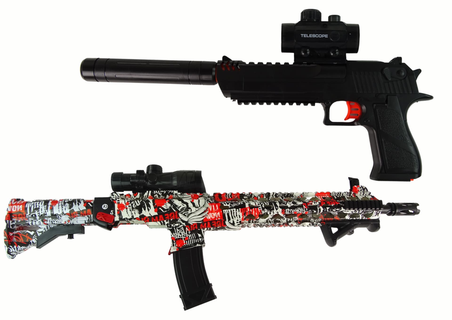 

Karabin Pistolet na Kulki Wodne Akcesoria Kolorowy
