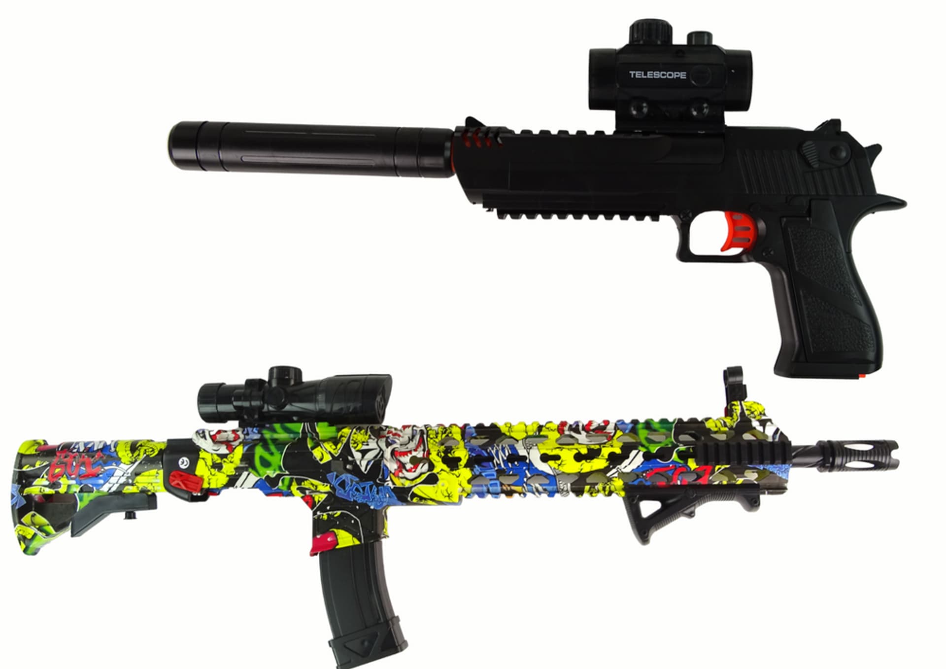 

Karabin Pistolet na Kulki Wodne Akcesoria Kolorowy