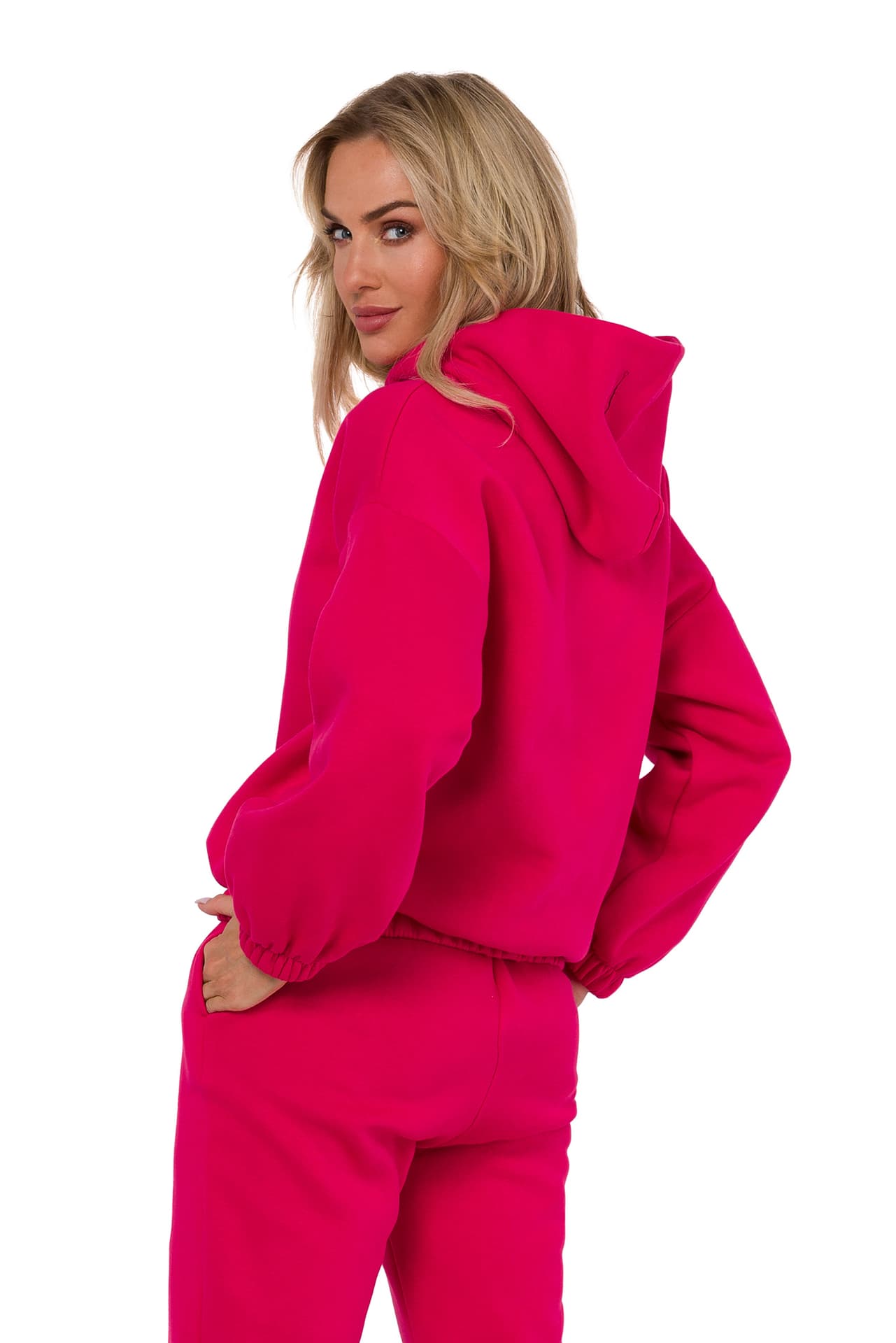 

M759 Bluza z kapturem - malinowa (kolor malina, rozmiar 2XL/3XL)