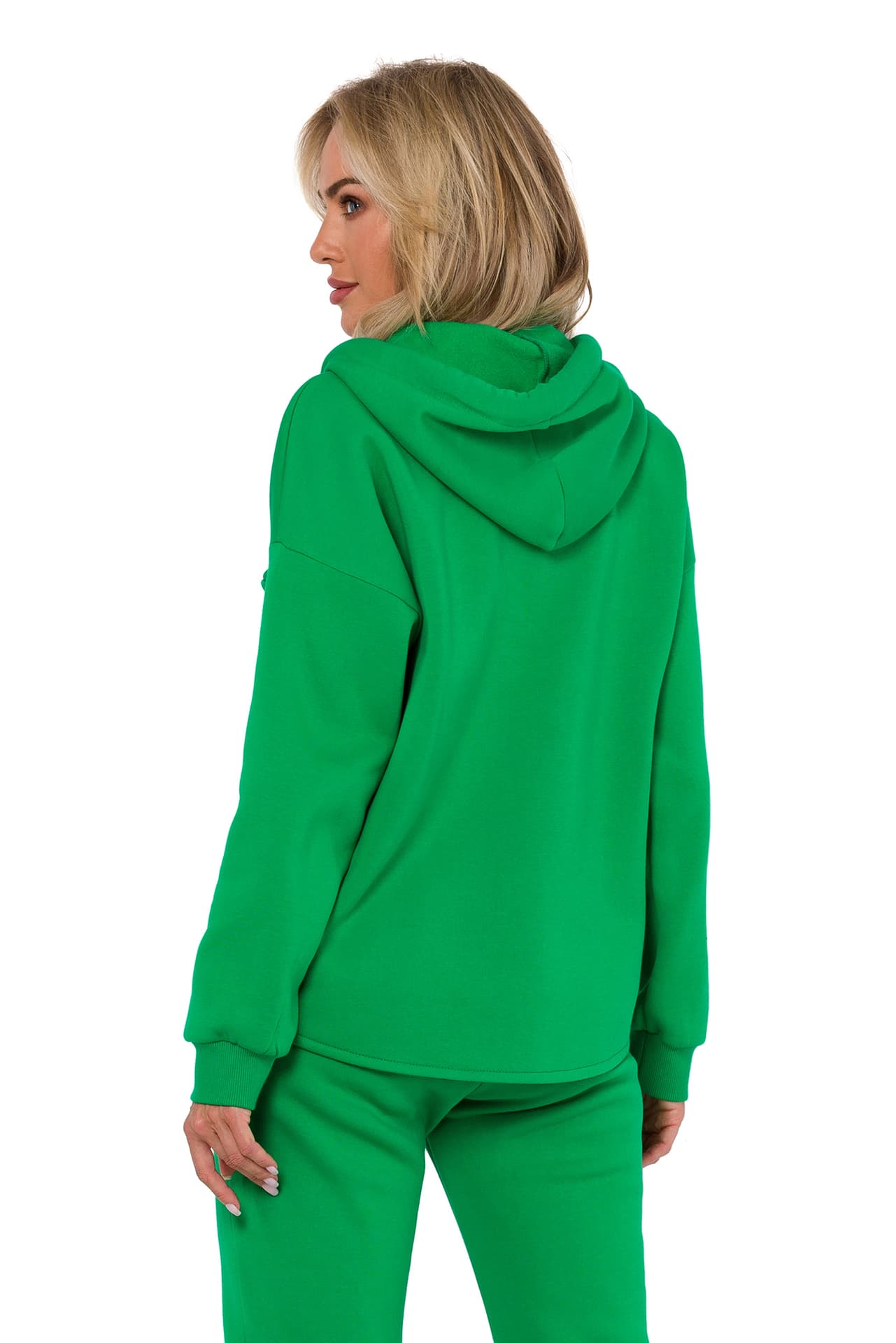 

M761 Bluza z kapturem zasuwana na zamek - soczysta zieleń (kolor zielony, rozmiar 2XL/3XL)