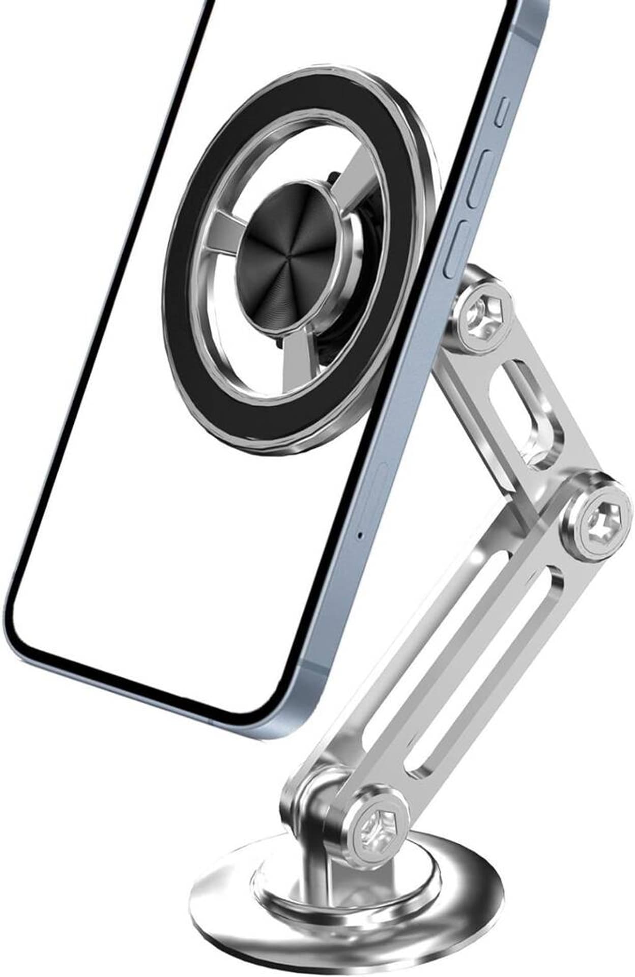 

Uchwyt Samochodowy Magnetyczny MagSafe 360° Pro Do Deski Rozdzielczej srebrny