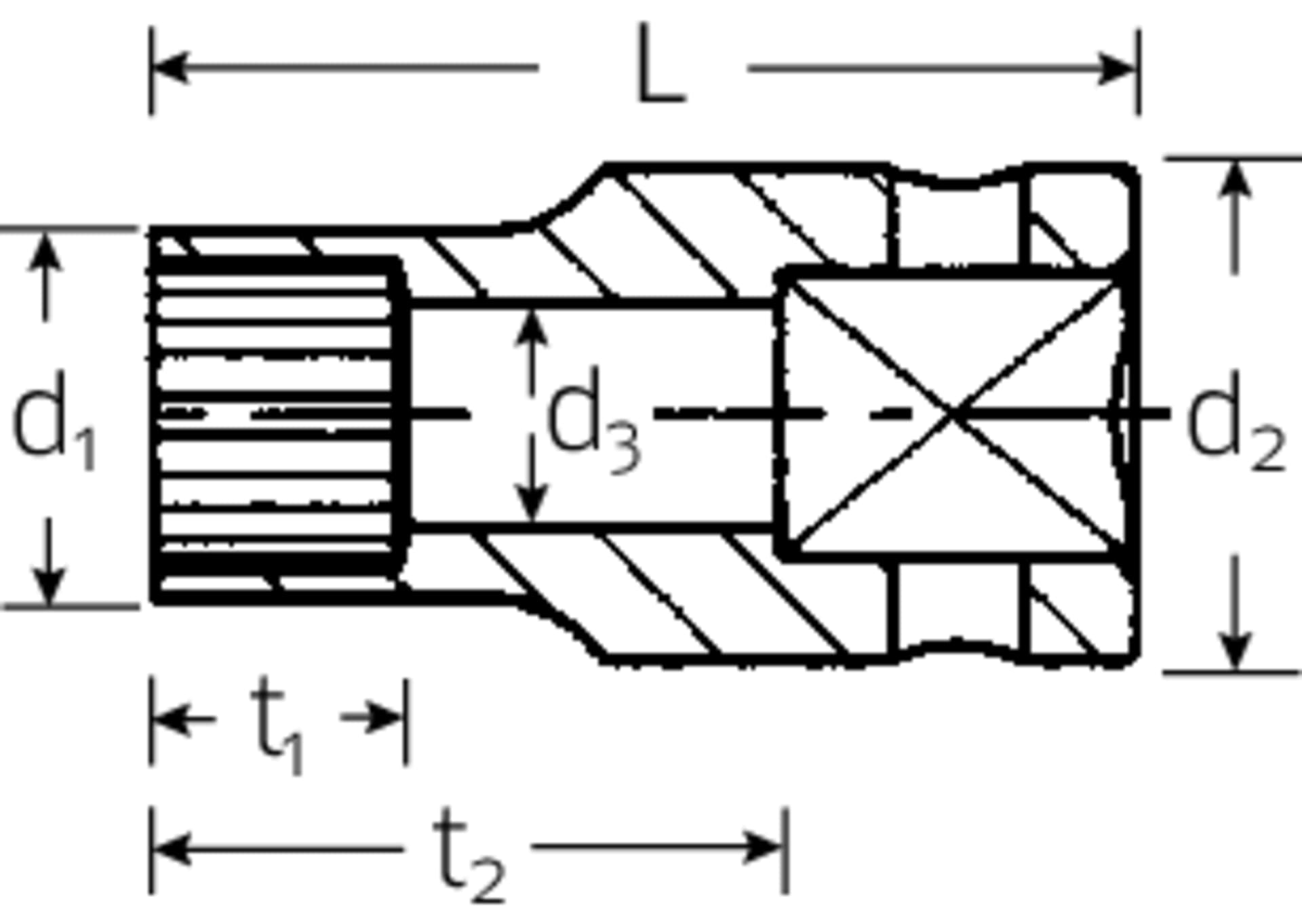 

Nasadka 1/4" SPLINE-DR 1/4"=8 STAHLWILLE