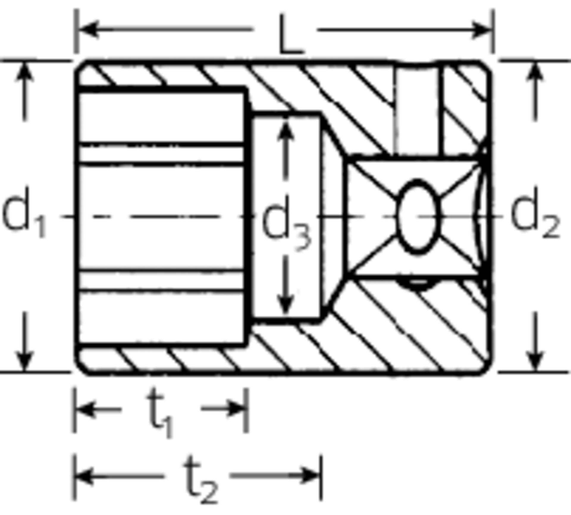 

Nasadka 1/4" 12mm 12-kątna, krótka STAHLWILLE