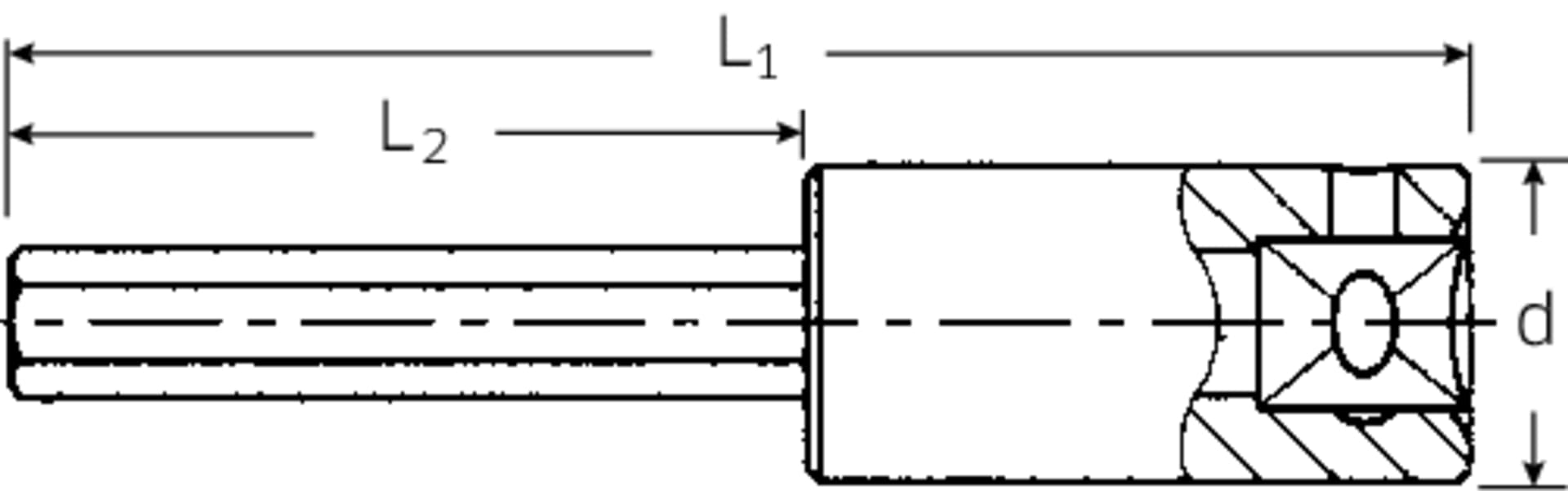 

Nasadka INHEX 1/4" rozmiar 5/64", długa STAHLWILLE