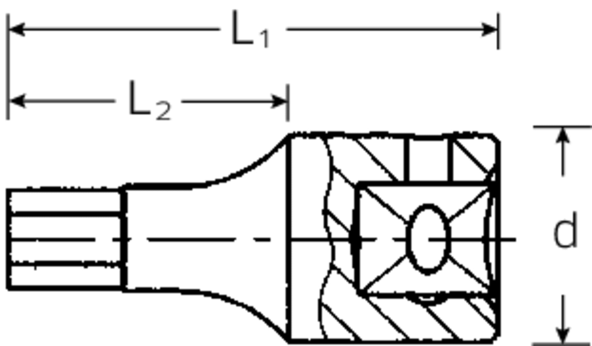 

Nasadka INHEX 1/4" 4mm, krótka STAHLWILLE