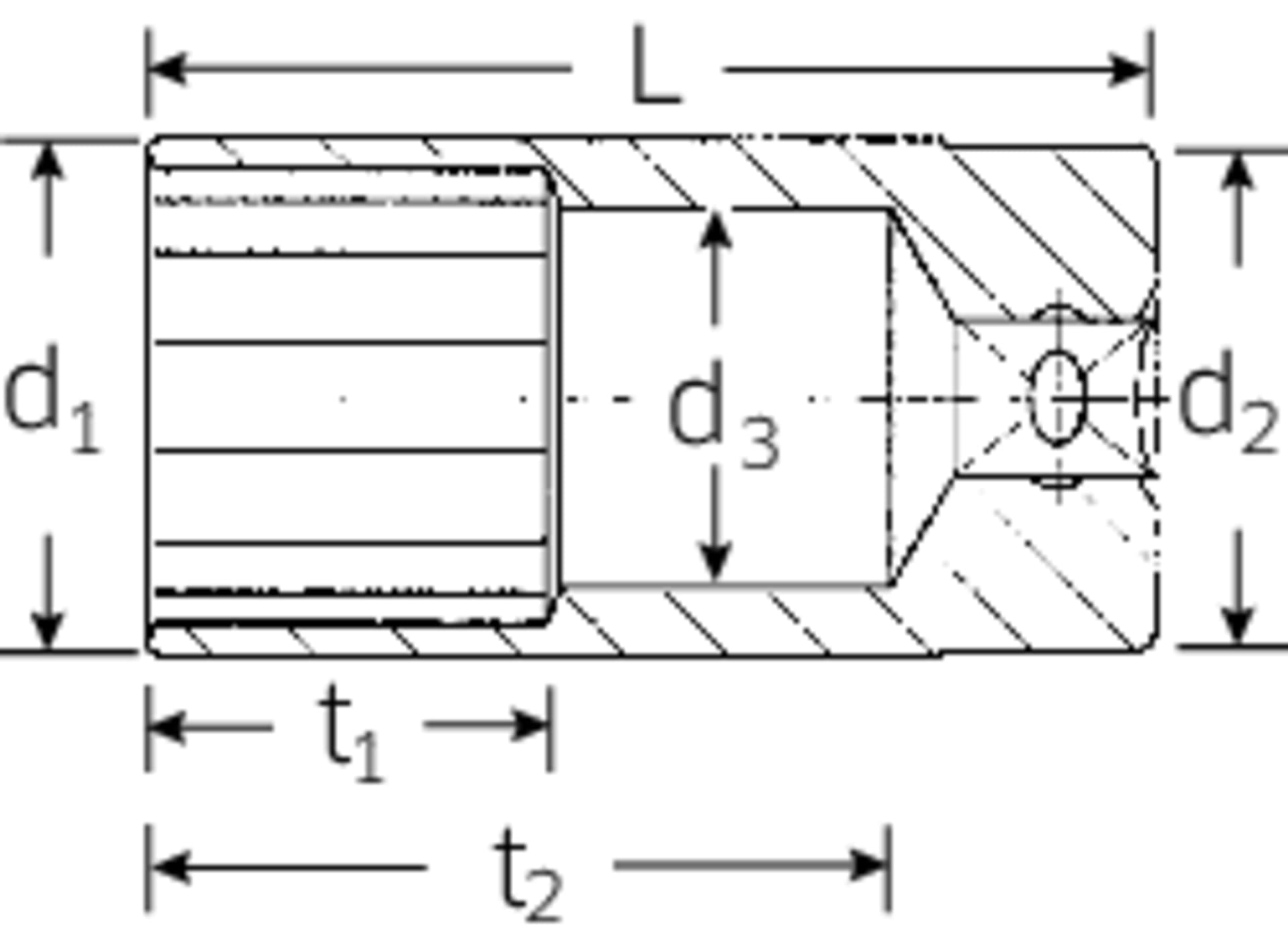 

Nasadka 1/2" 13mm, 12-kątna, długa STAHLWILLE