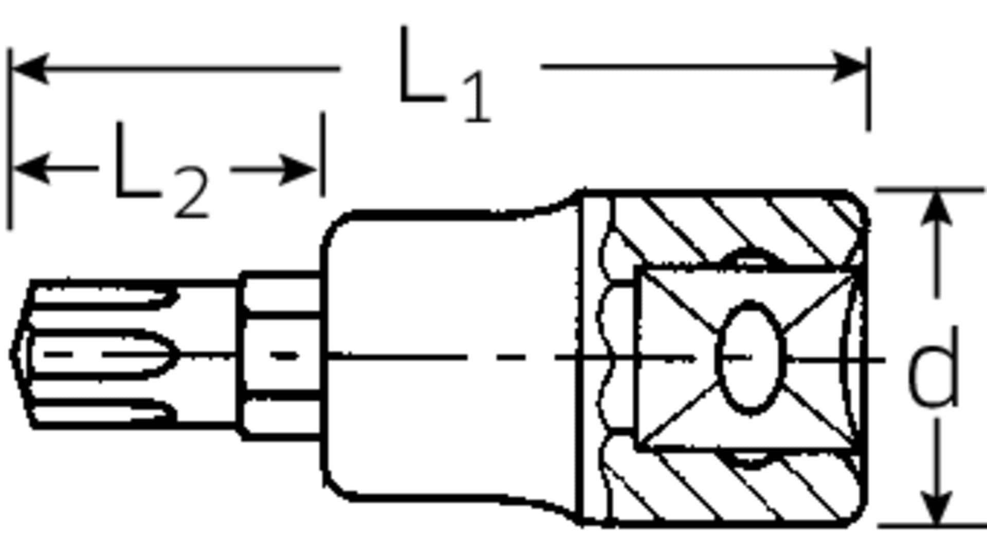

Nasadka wkrętakowa 1/2" M9, Ribe CV STAHLWILLE