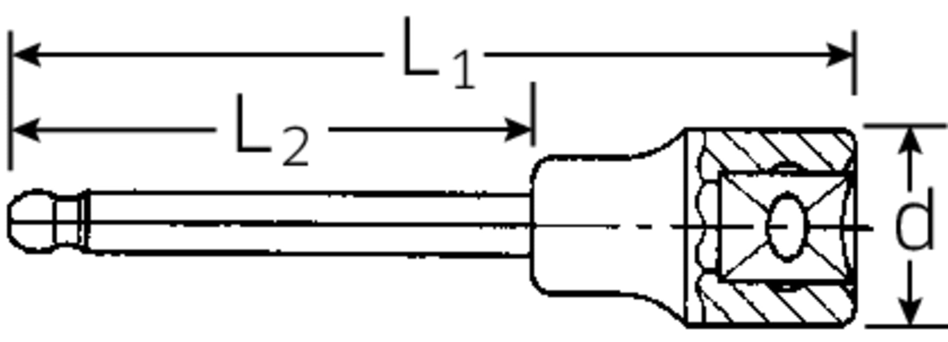 

Nasadka INHEX 1/2" 8mm z końcówką kulistą STAHLWILLE