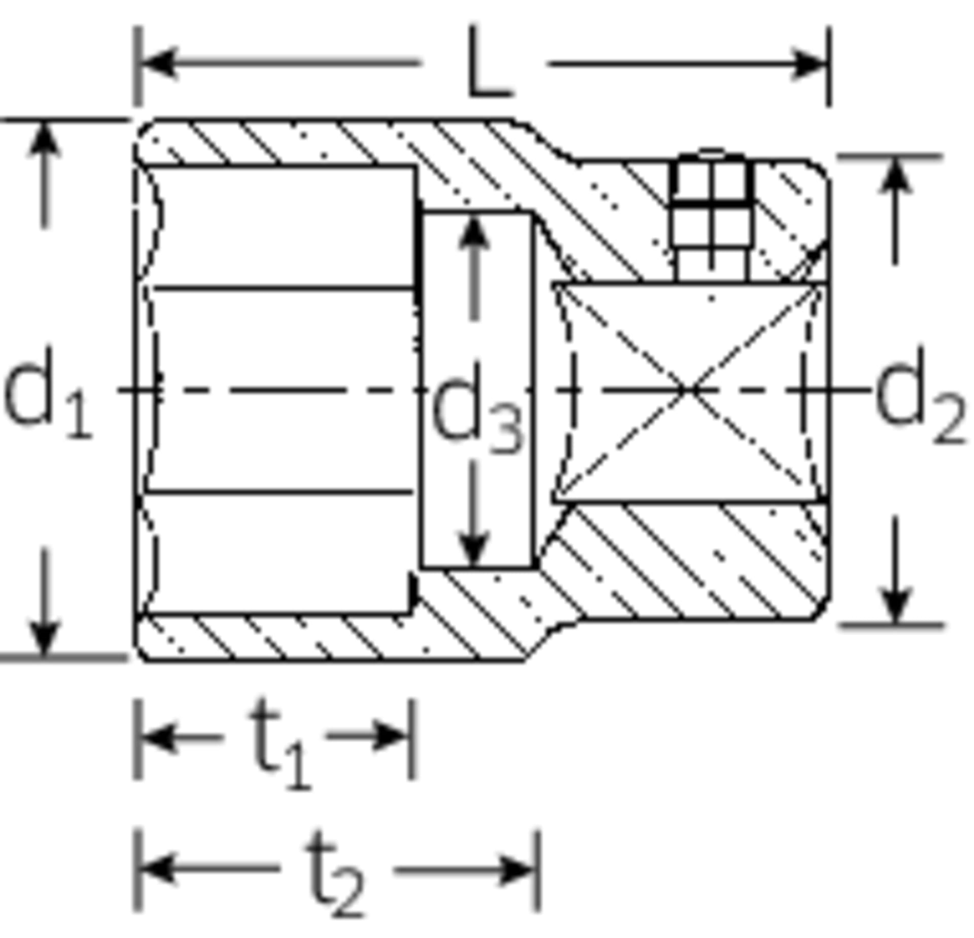 

Nasadka 3/4" 34mm, 6-kątna, krótka STAHLWILLE