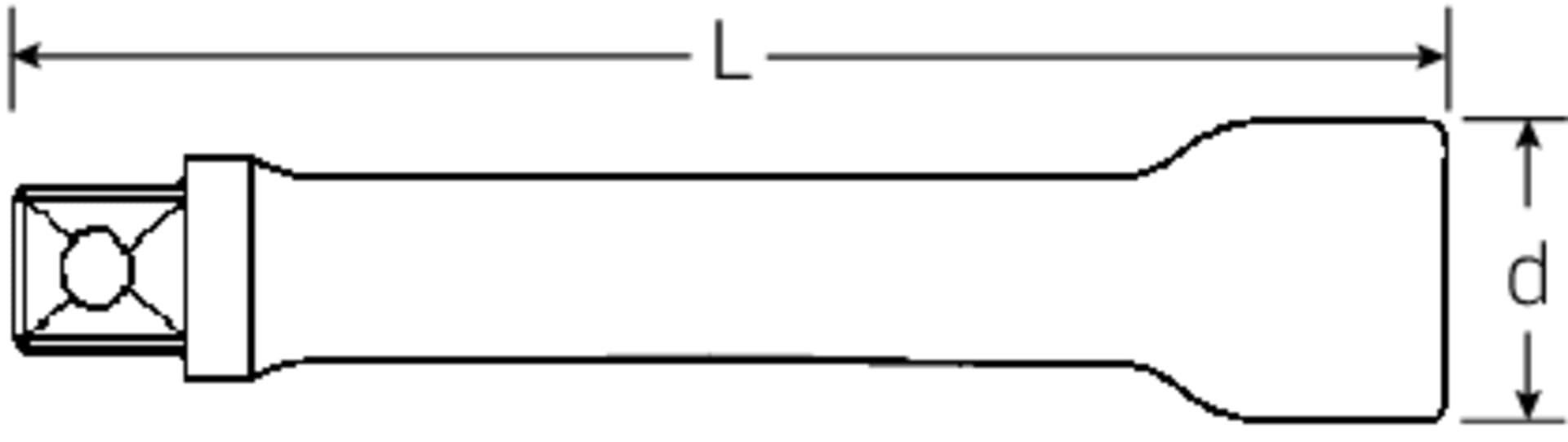 

Przedłużka 1/2" 255mm, rozmiar 10 STAHLWILLE