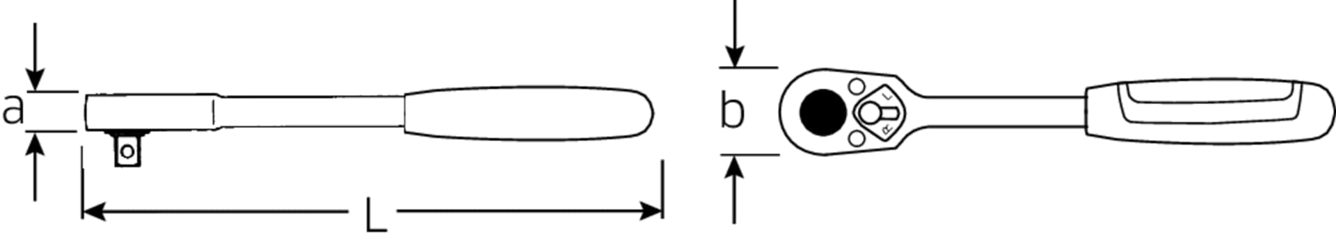 

Grzechotka 1/2", długa 380mm, rękojeść 2K STAHLWILLE