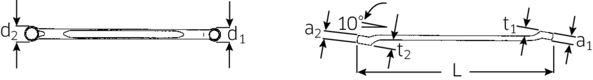 

Klucz oczkowy dwustronny 5/8"x3/4", odgięty AS-drive STAHLWILLE