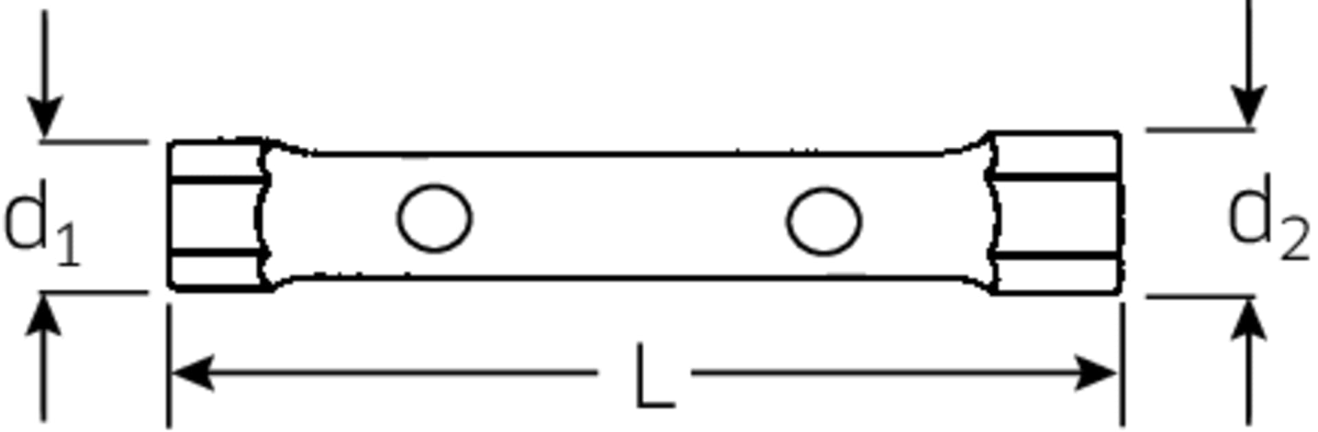 

Klucz rurowy nasadowy 12x13mm dwustronny STAHLWILLE