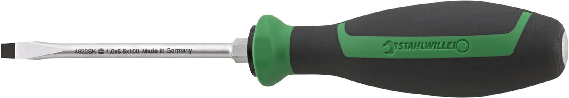 

Wkrętak płaski do pobijania 0,8x4,0x90mm DRALL+ z uchwytem sześciokątnym pod klucz STAHLWILLE