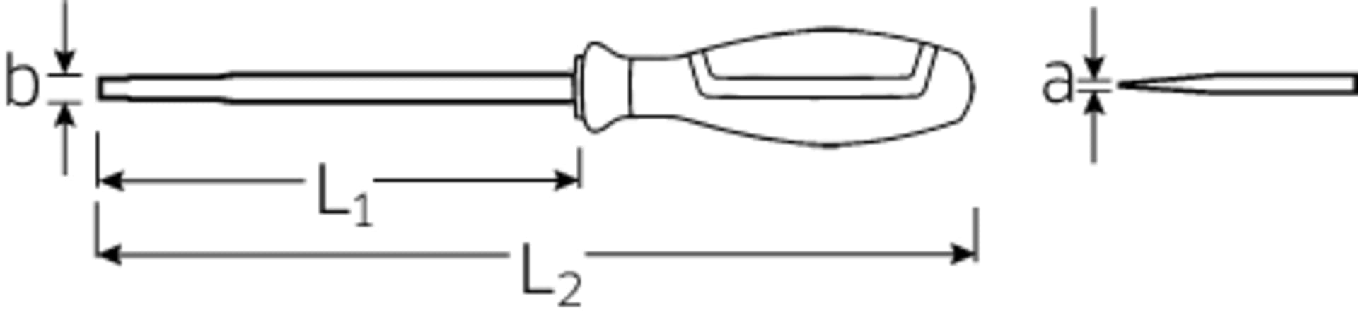 

Wkrętak płaski 1,2x8,0x175mm, VDE/1000V, DRALL+ STAHLWILLE