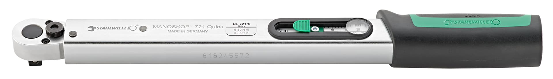 

Klucz dynamometryczny 6-50Nm (5-36 ft.lb) z grzechotką 3/8", QUICK STAHLWILLE, 5-36 ft.lb) z grzechotką 3/8"/quick stahlwill