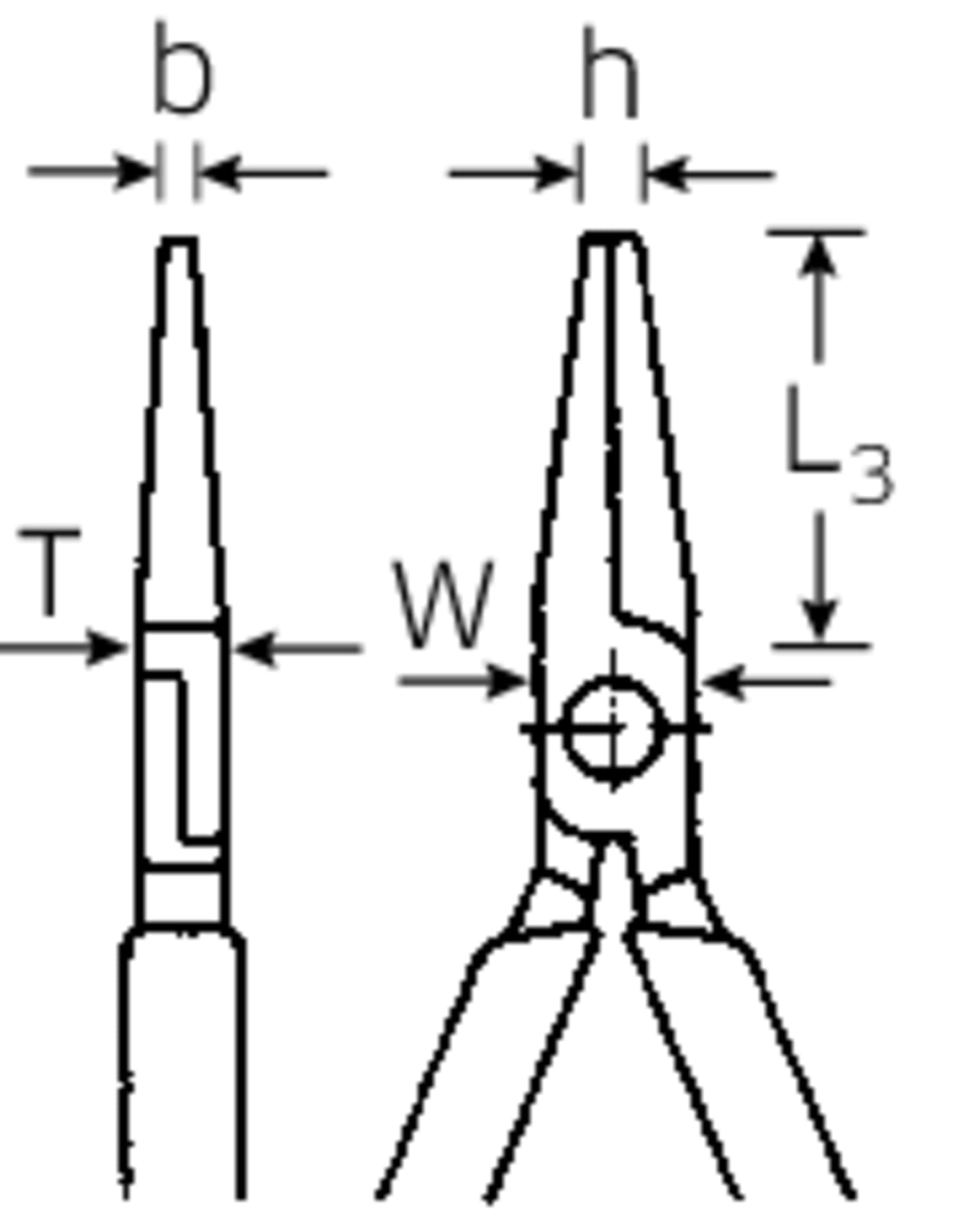 

Szczypce płaskie krótkie L=160mm; chromowane, rękojeść 2K STAHLWILLE