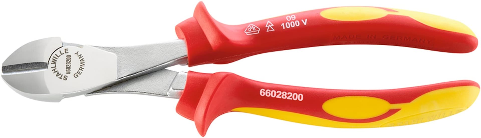 

Szczypce tnące boczne wzmocnione izolowane VDE1000V L=160mm; chromowane STAHLWILLE