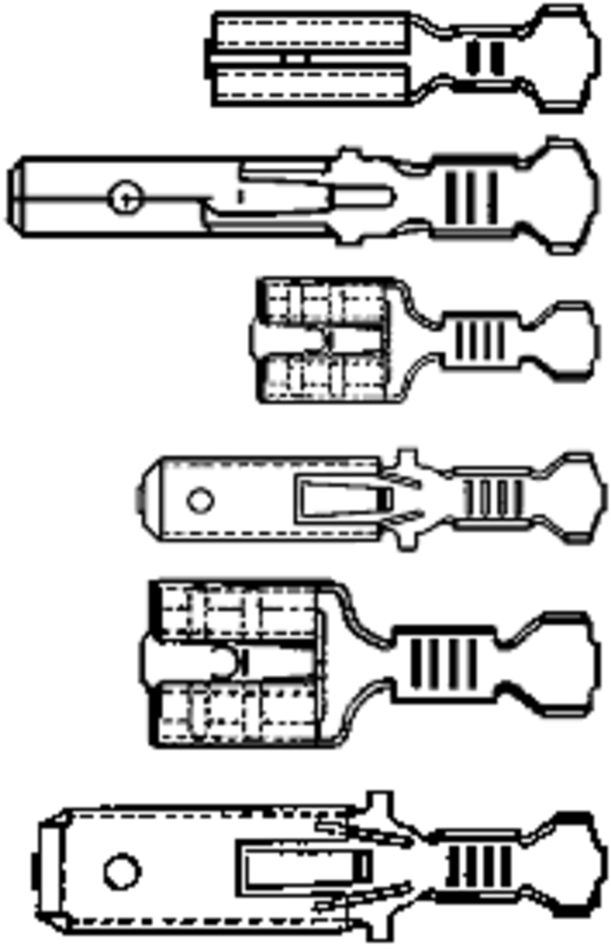 

Szczypce zaciskowe do konektorów F2,8, F4,8, F6,3, F9,5 STAHLWILLE