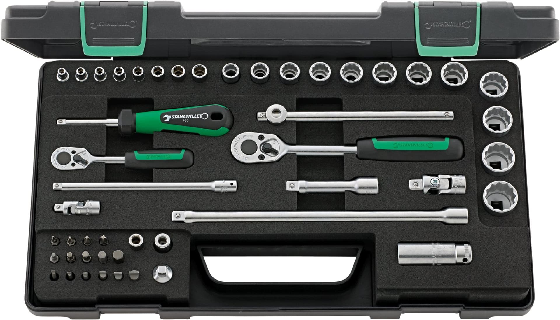 

Zestaw narzędzi 1/4" i 3/8" 48-elementowy w walizce ABS STAHLWILLE