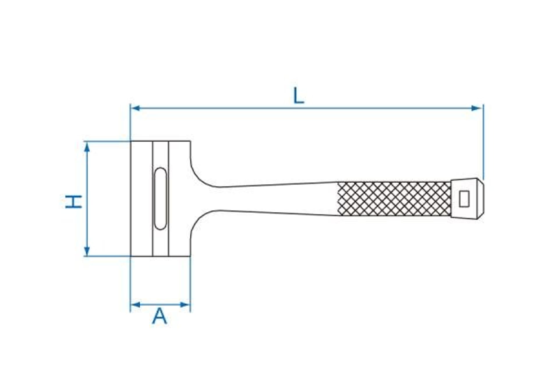 

MŁOTEK BEZODRZUTOWY 225g 272mm King Tony