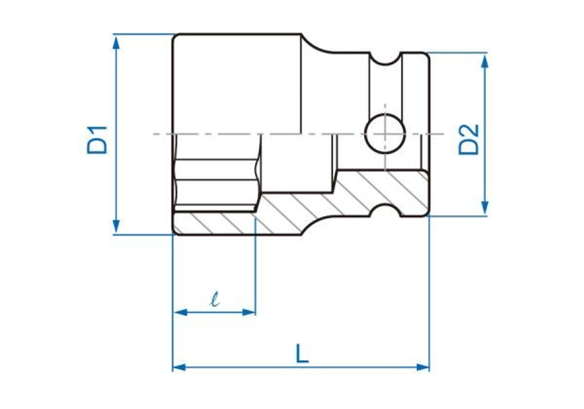 

NASADKA KRÓTKA UDAROWA 1/4" 11mm x 23mm, 6-kąt King Tony