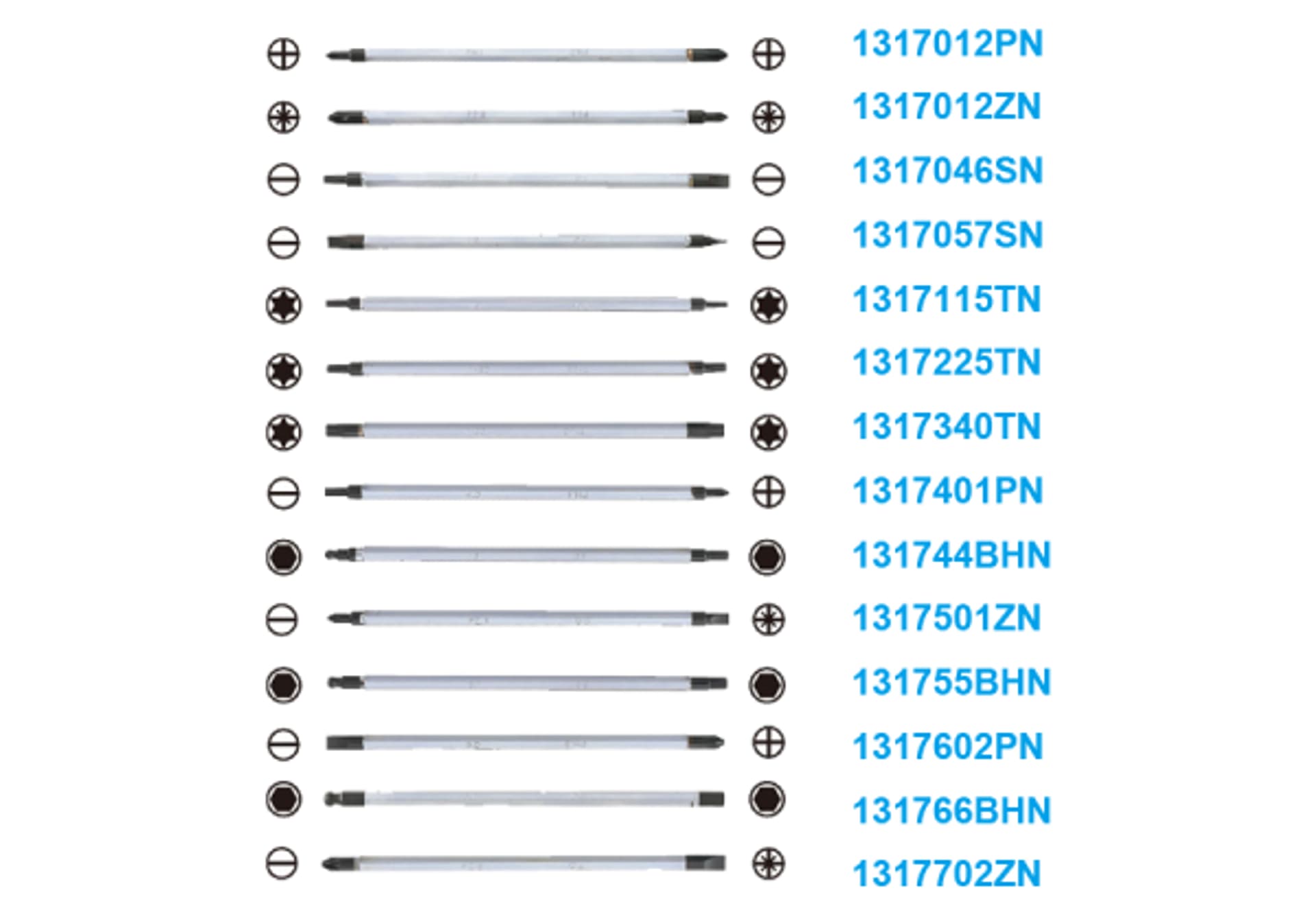 

WKRĘTAK DWUSTRONNY TORX T30 + T40 x 175mm King Tony