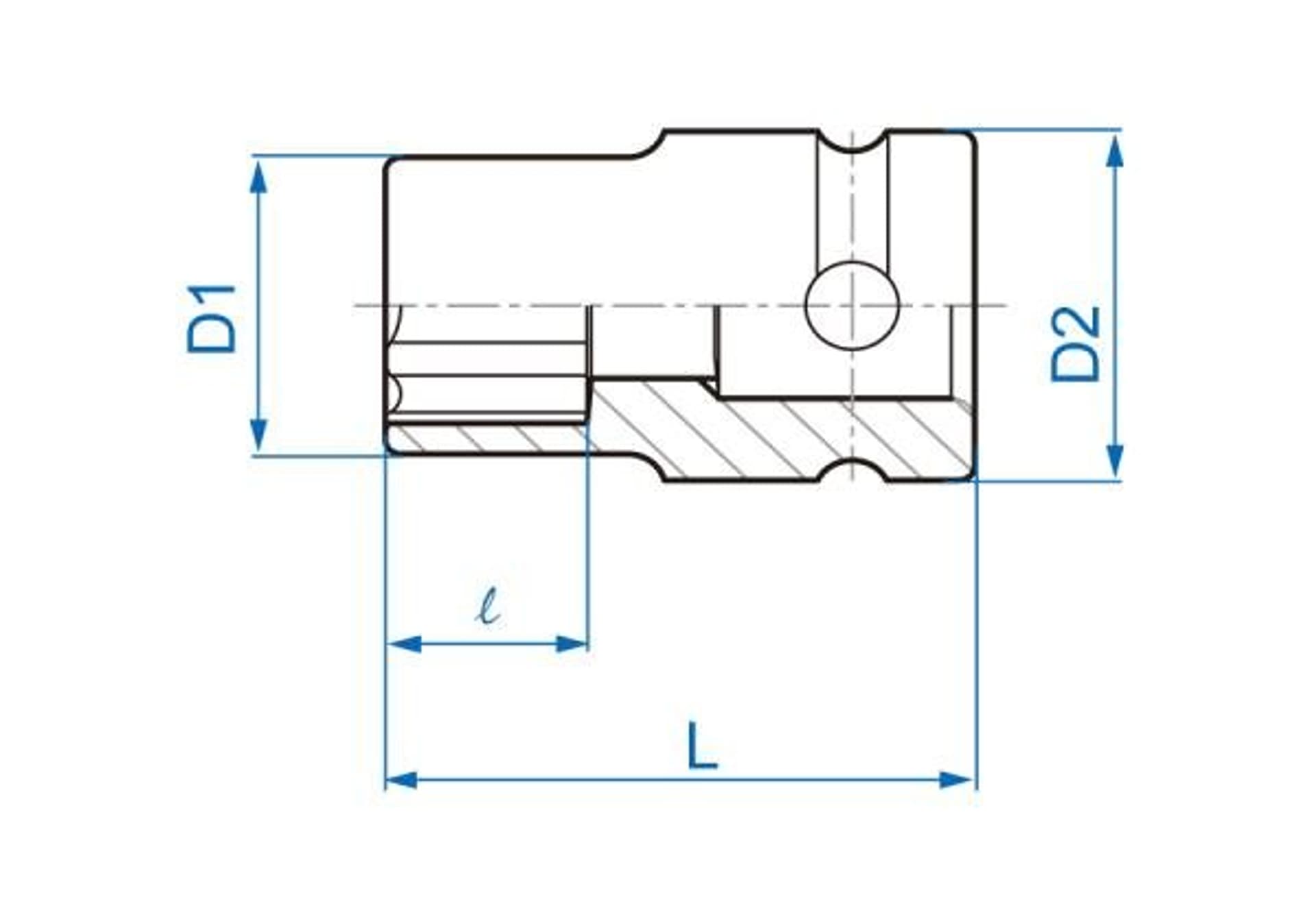 

NASADKA KRÓTKA UDAROWA GWIAZDKOWA 1/2" E20 x 38mm King Tony