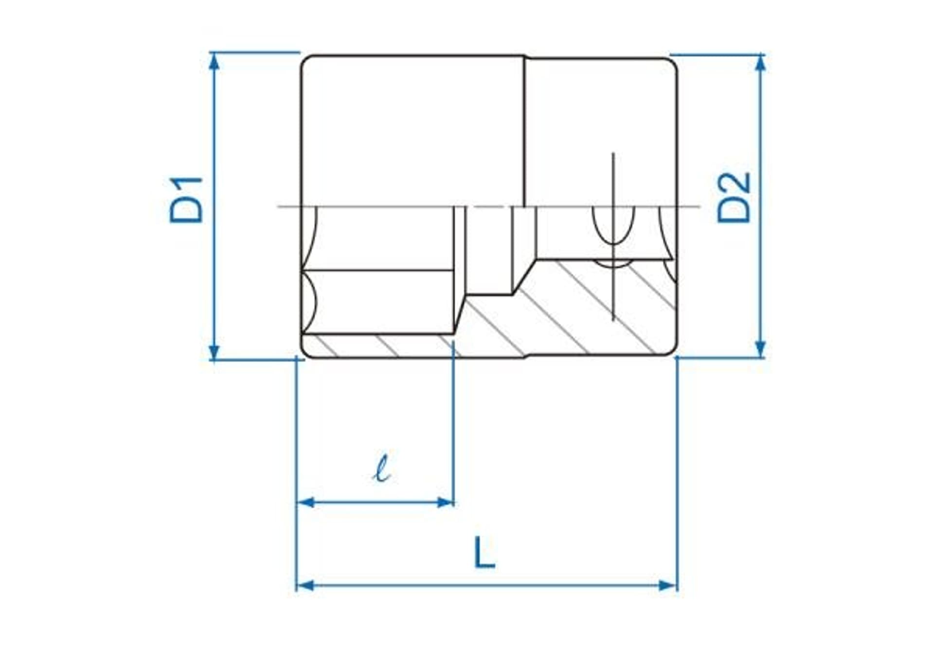 

NASADKA KRÓTKA 3/8" 14mm x 29mm 6-kąt. Cr-v King Tony