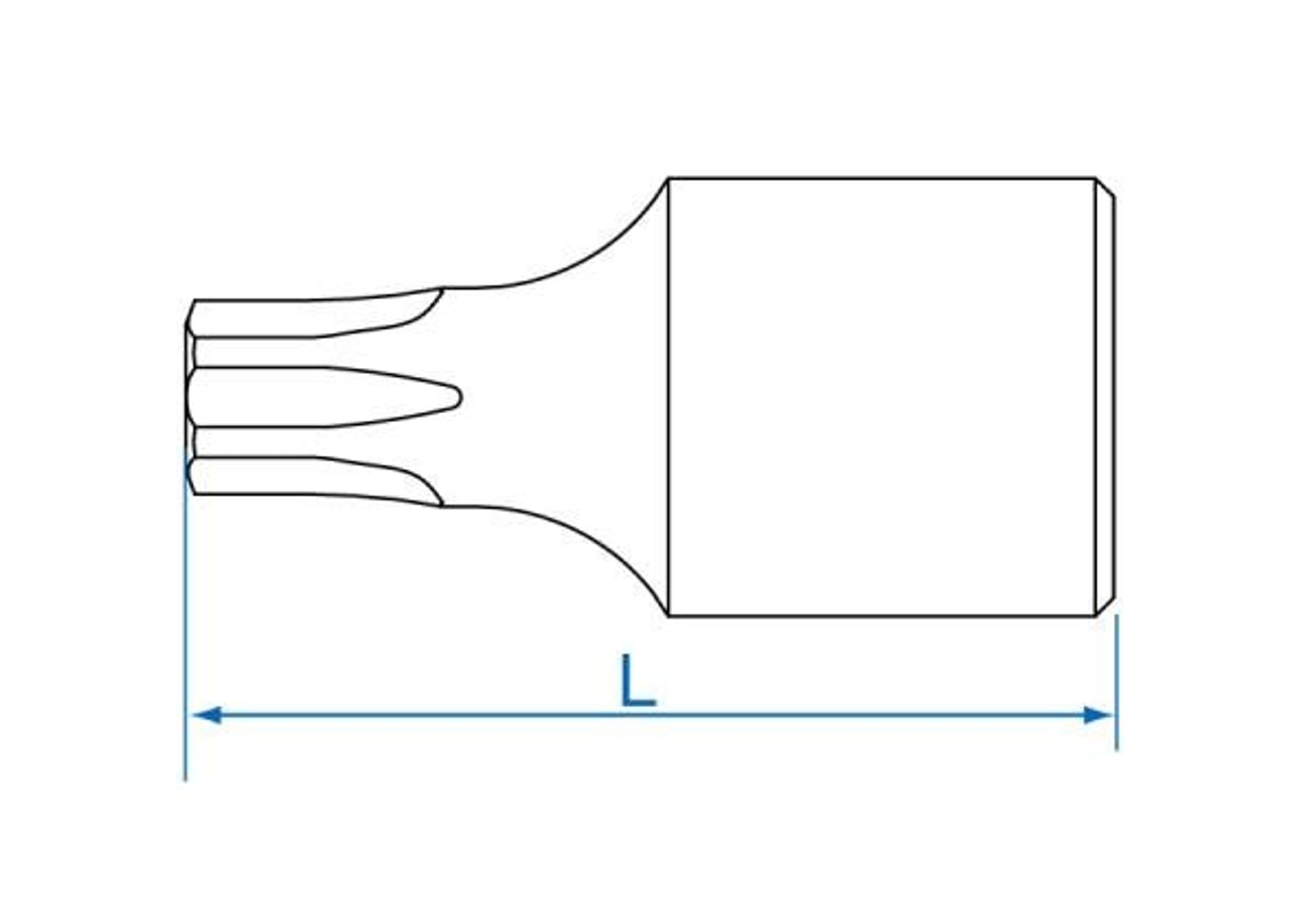 

NASADKA 1/4" Z KOŃCÓWKĄ TORX T27 x 25mm King Tony