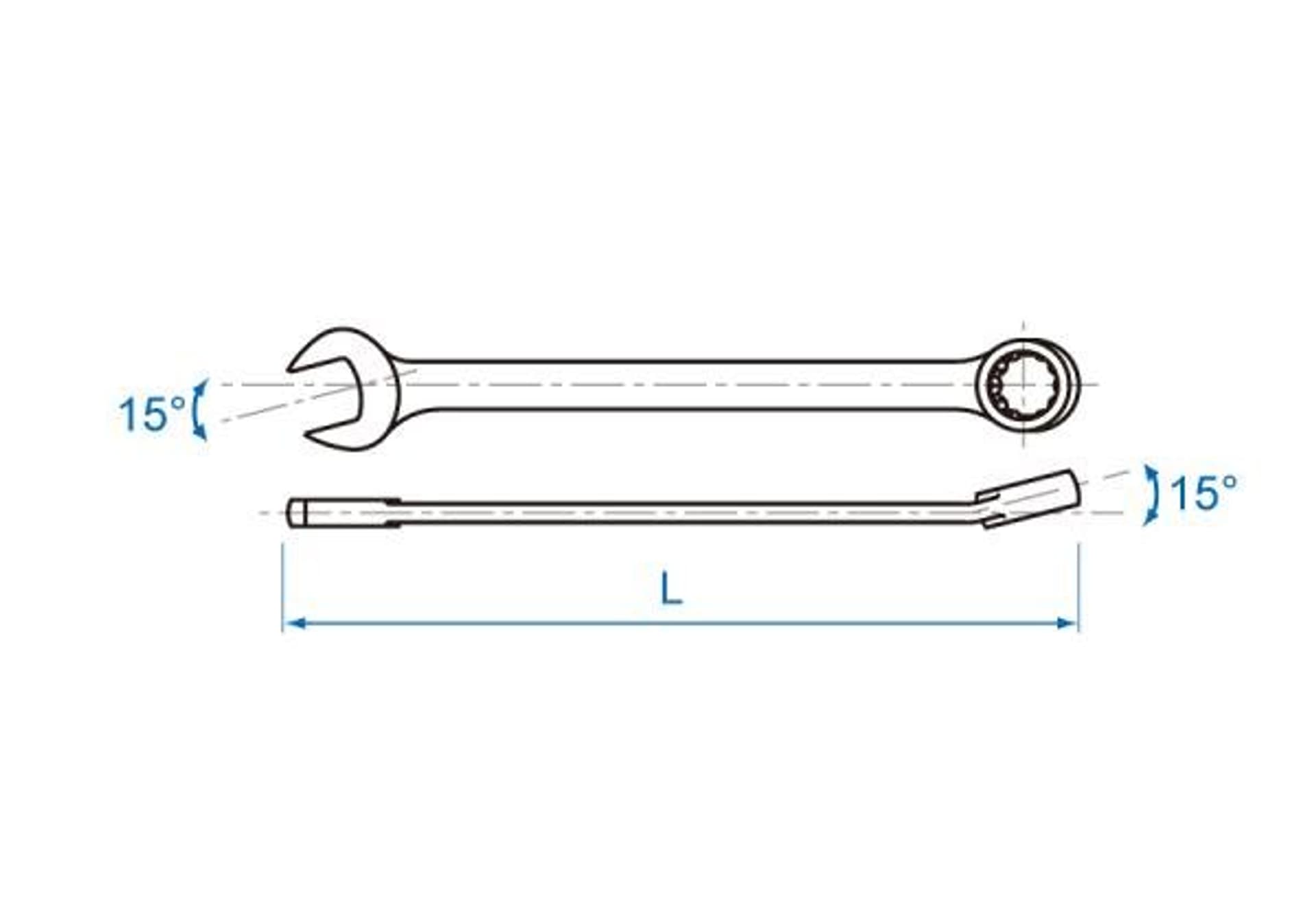 

KLUCZ PŁASKO-OCZKOWY CALOWY 1-3/8” King Tony