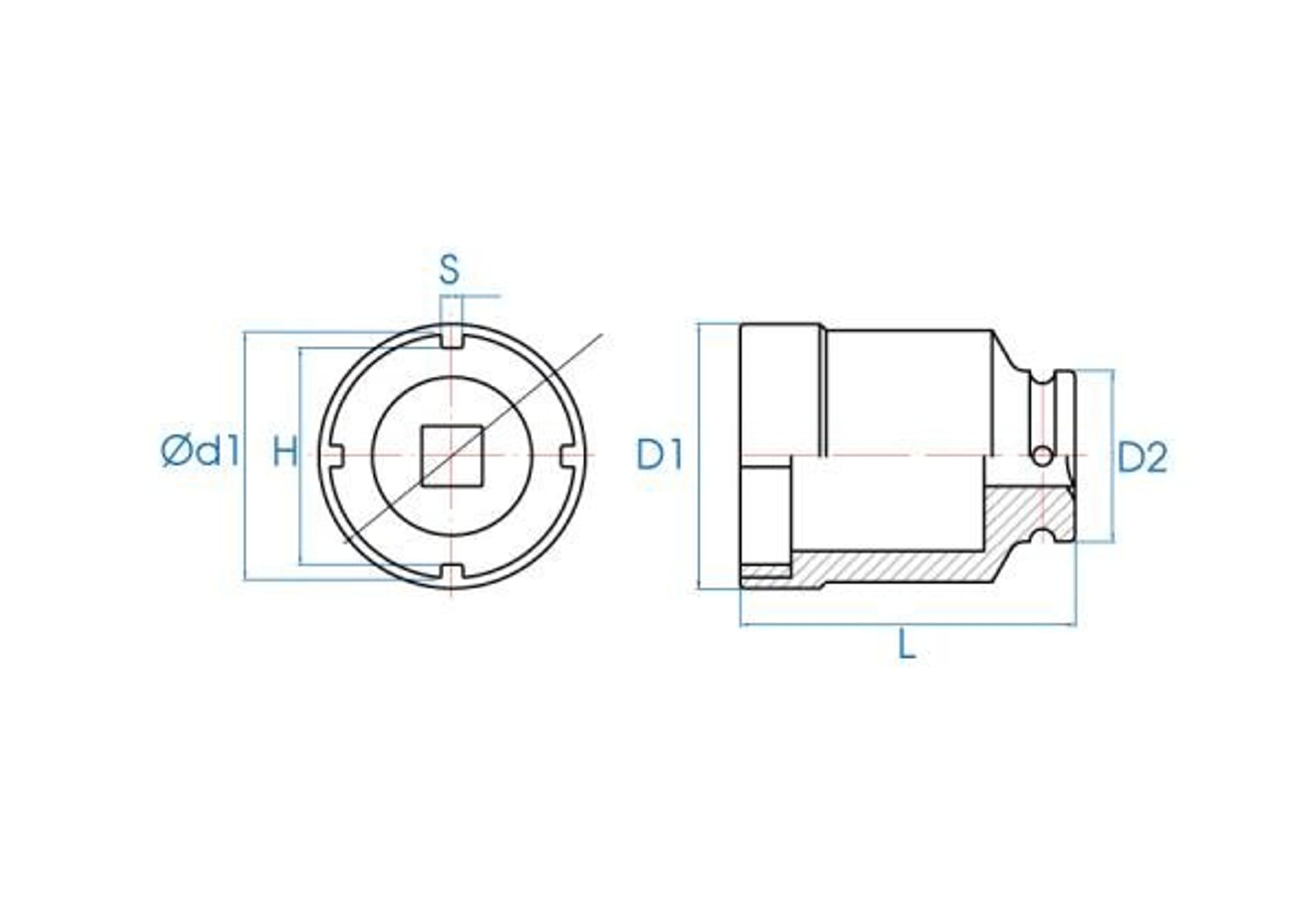 

NASADKA DŁUGA 1/2" DO NAKRĘTKI ŁOŻYSKA (TMFS 4) 28,4 x 90mm King Tony, Tmfs 4) 28.4 x 90mm king ton