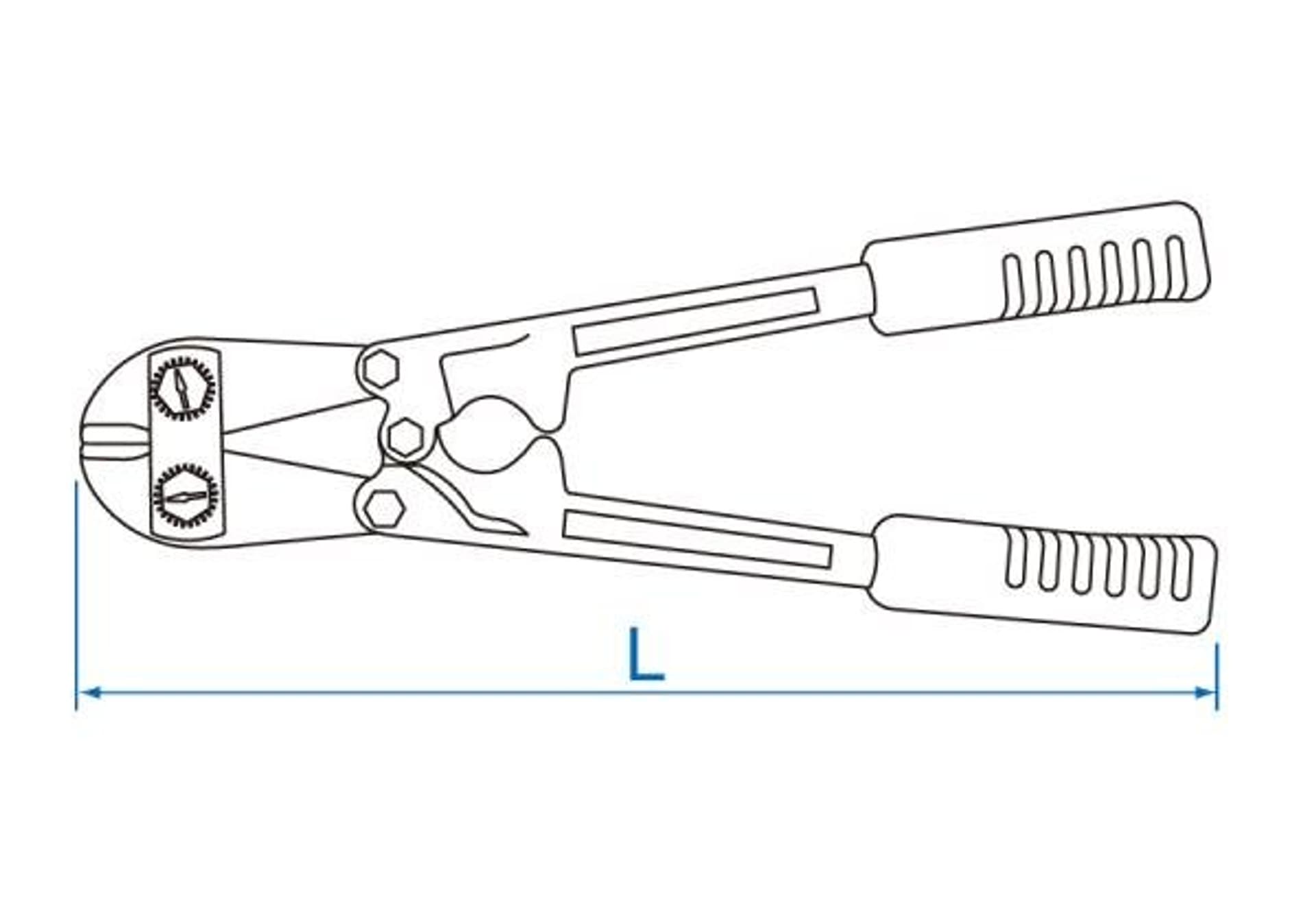 

NOŻYCE DO PRĘTÓW 10 x 600mm, do o8 przy HRC 35 King Tony